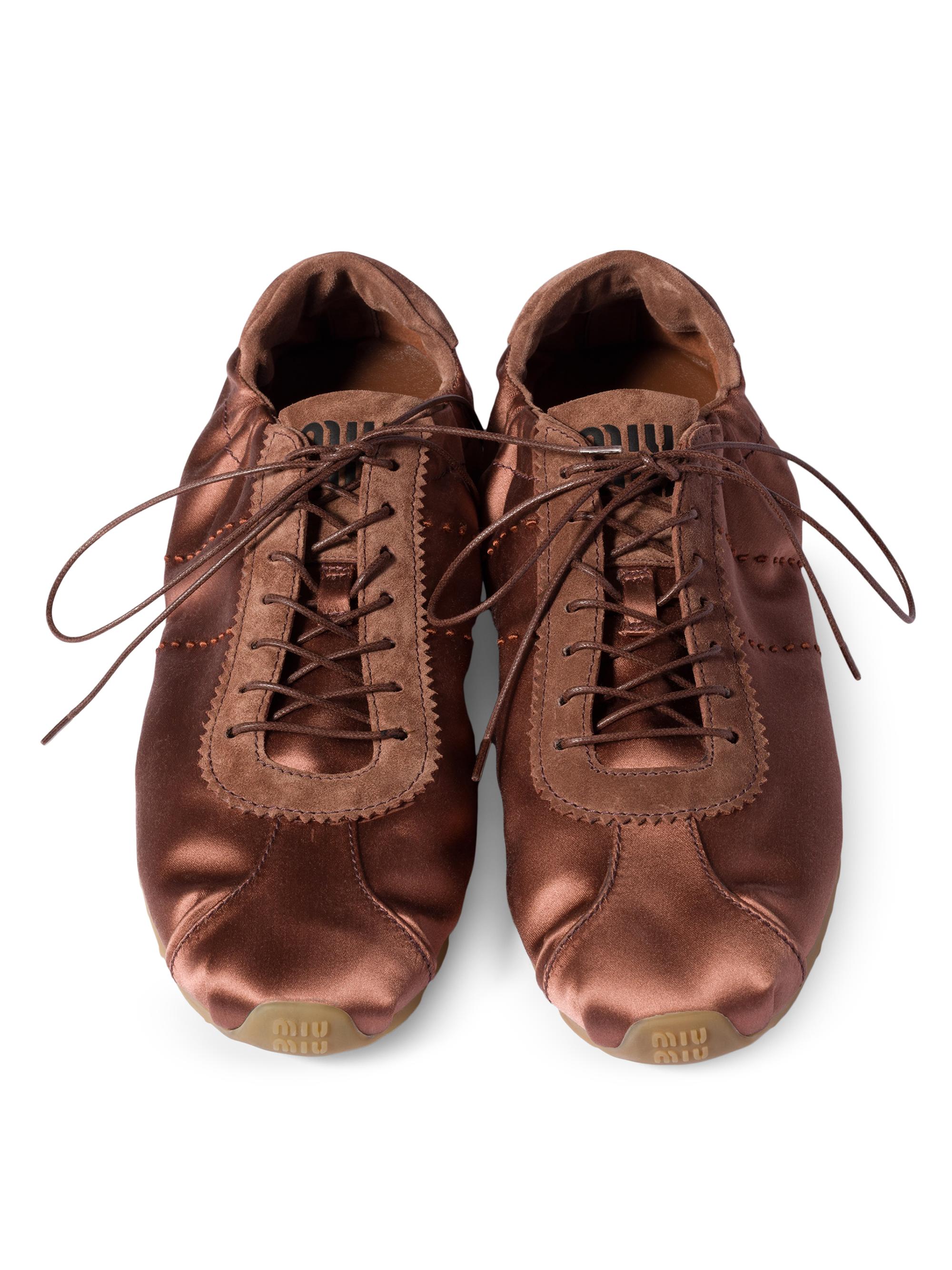 Miu Miu Plume Satin Sneakers | Saks Fifth Avenue