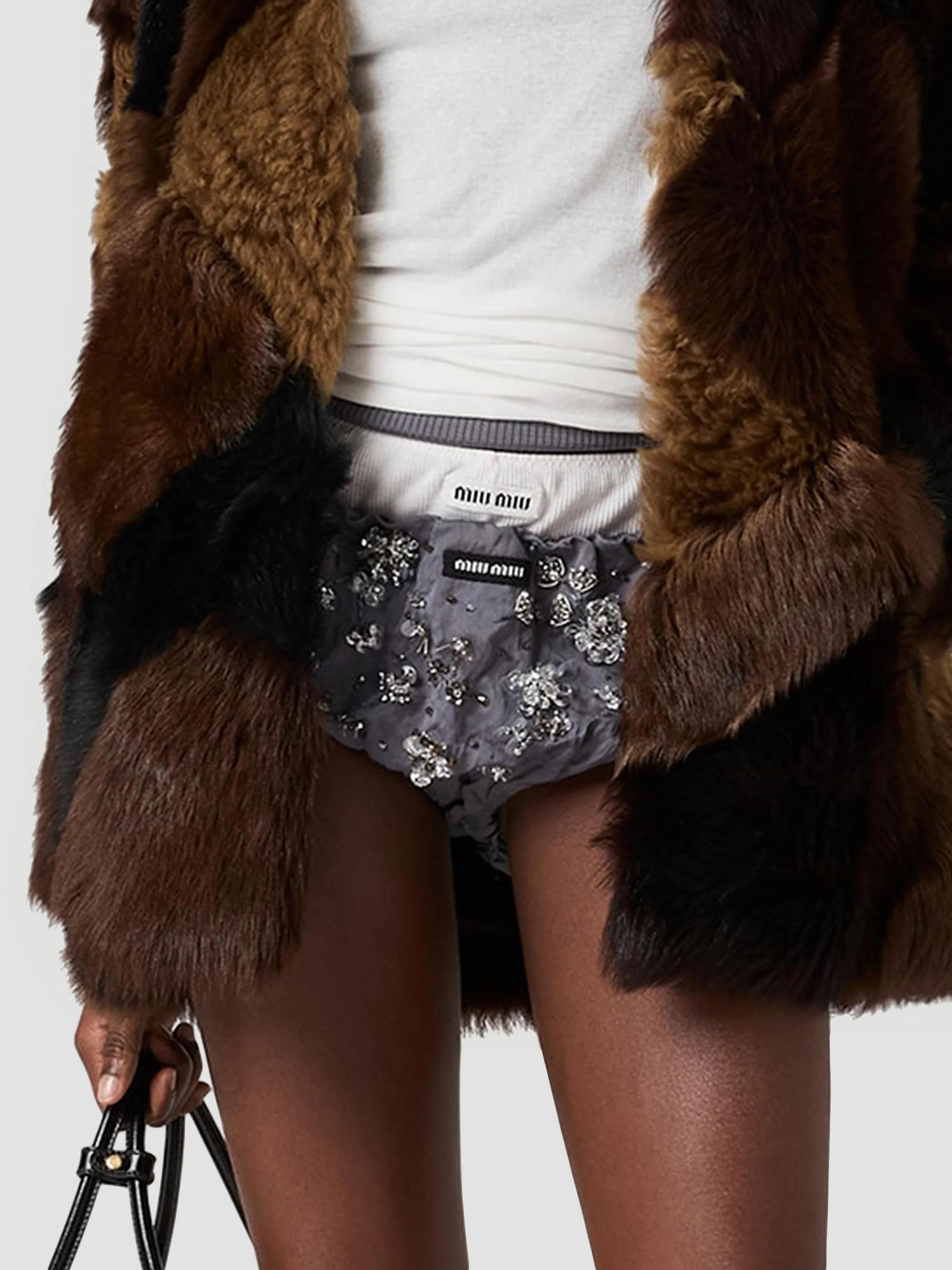 Miu Miu Embroidered Duchesse Panty | Saks Fifth Avenue