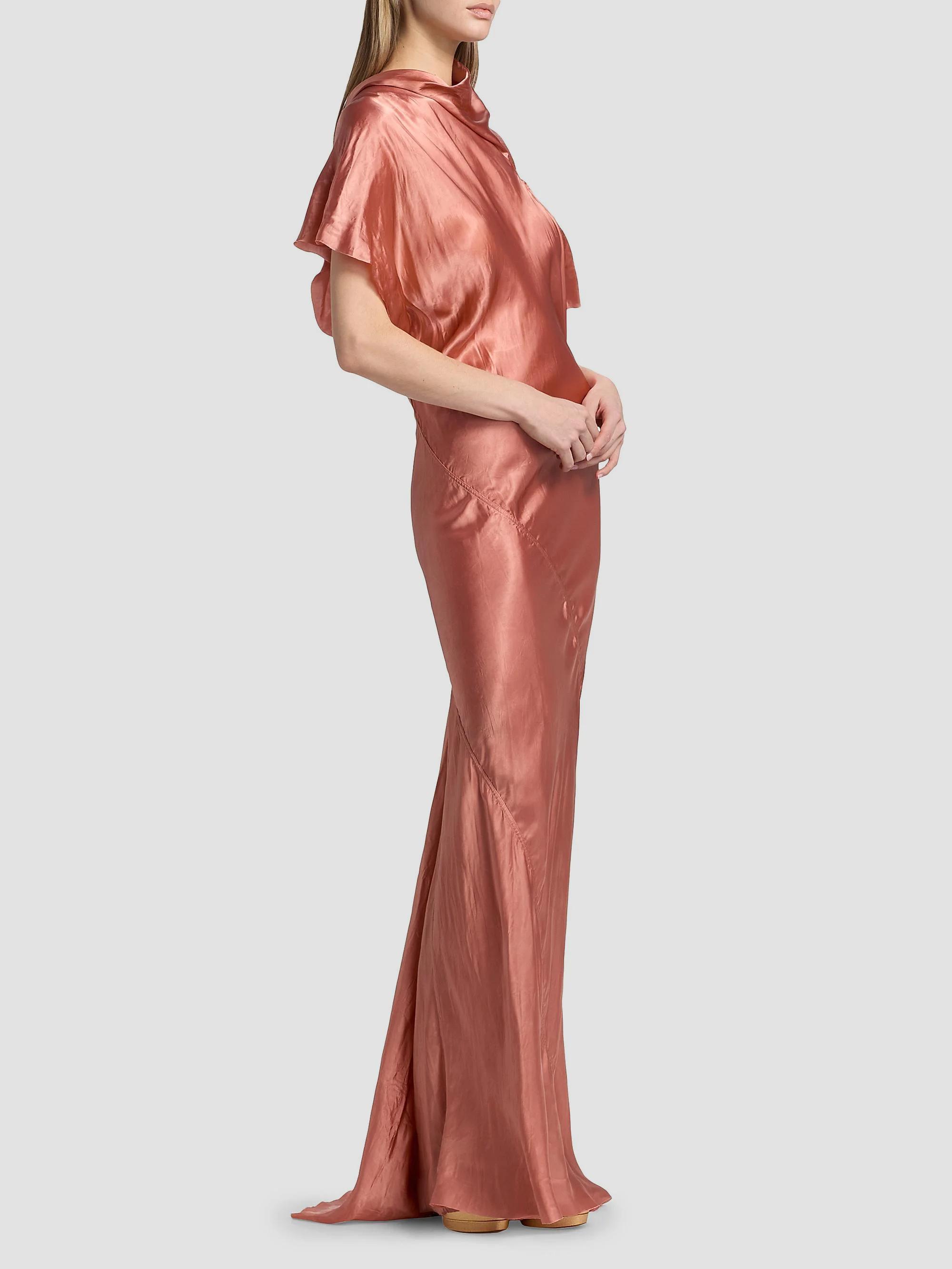 Rick Owens Temple Seb Satin Draped Gown | Saks Fifth Avenue