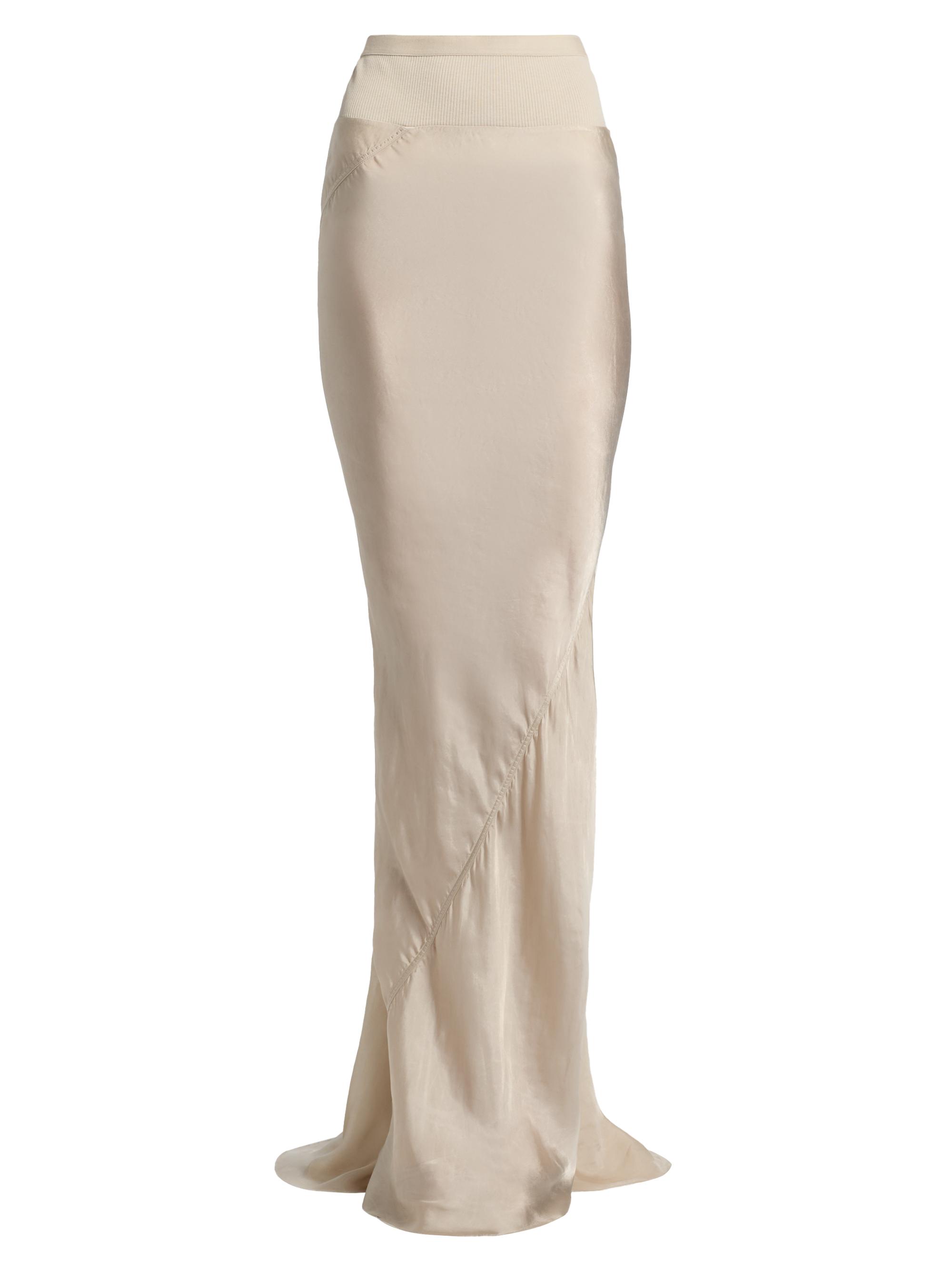 Rick Owens Women's Coda Mix-Media Maxi Skirt - Sand