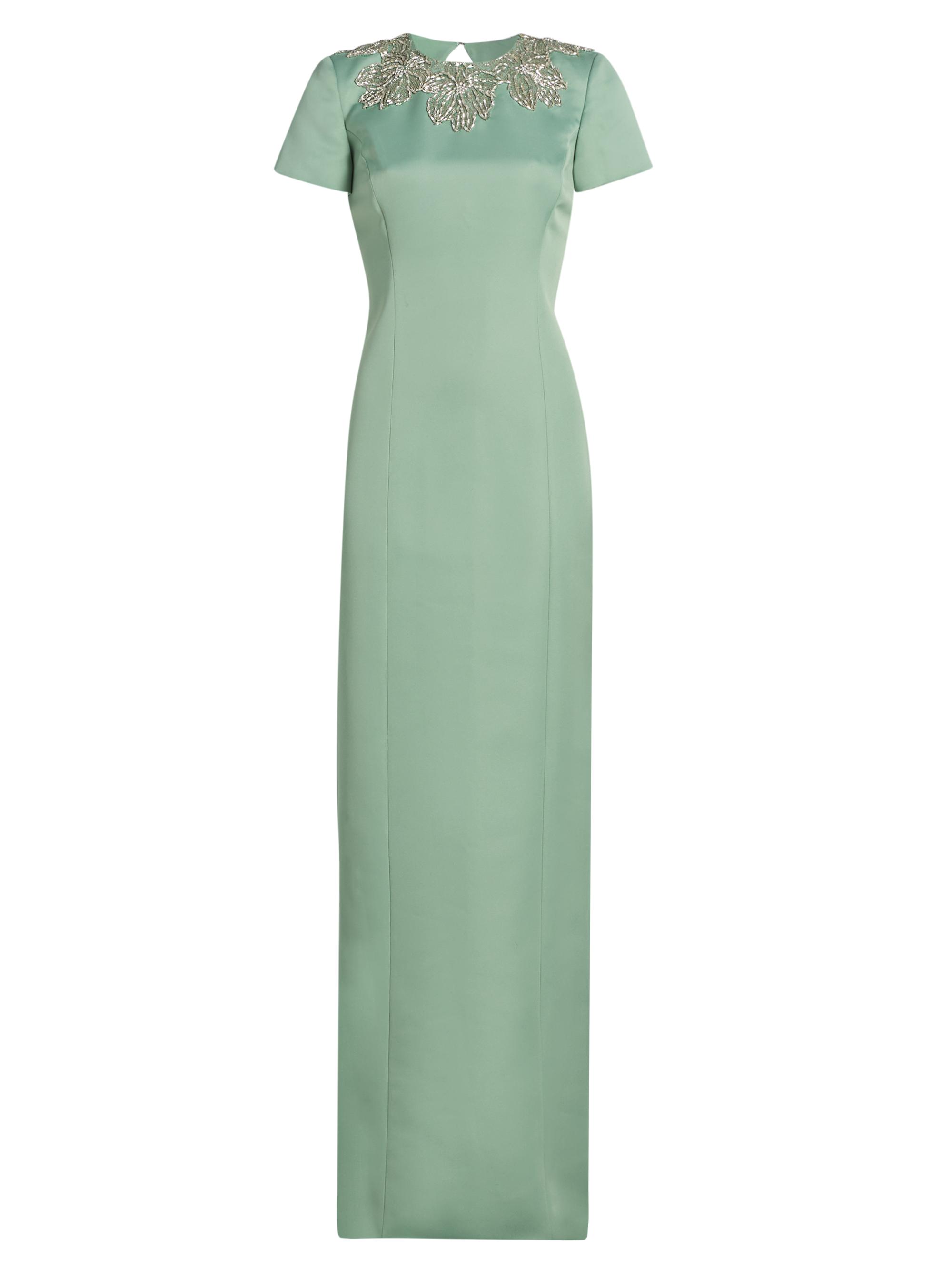 Sorelia Floral-Beaded Gown