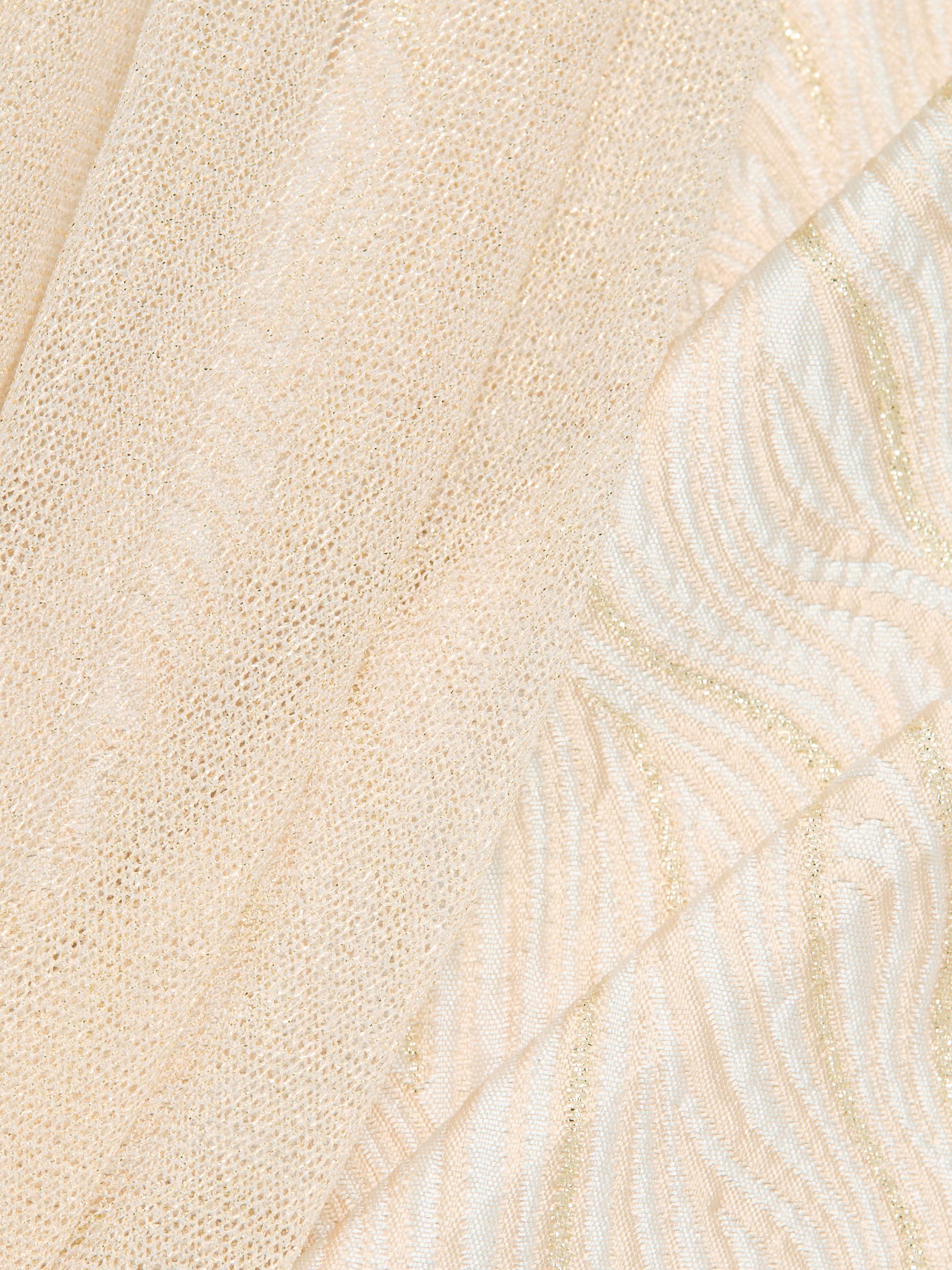 zara asymmetric jacquard dress Zara Draped Shawl Column Dress 2 / Champagne main image 0