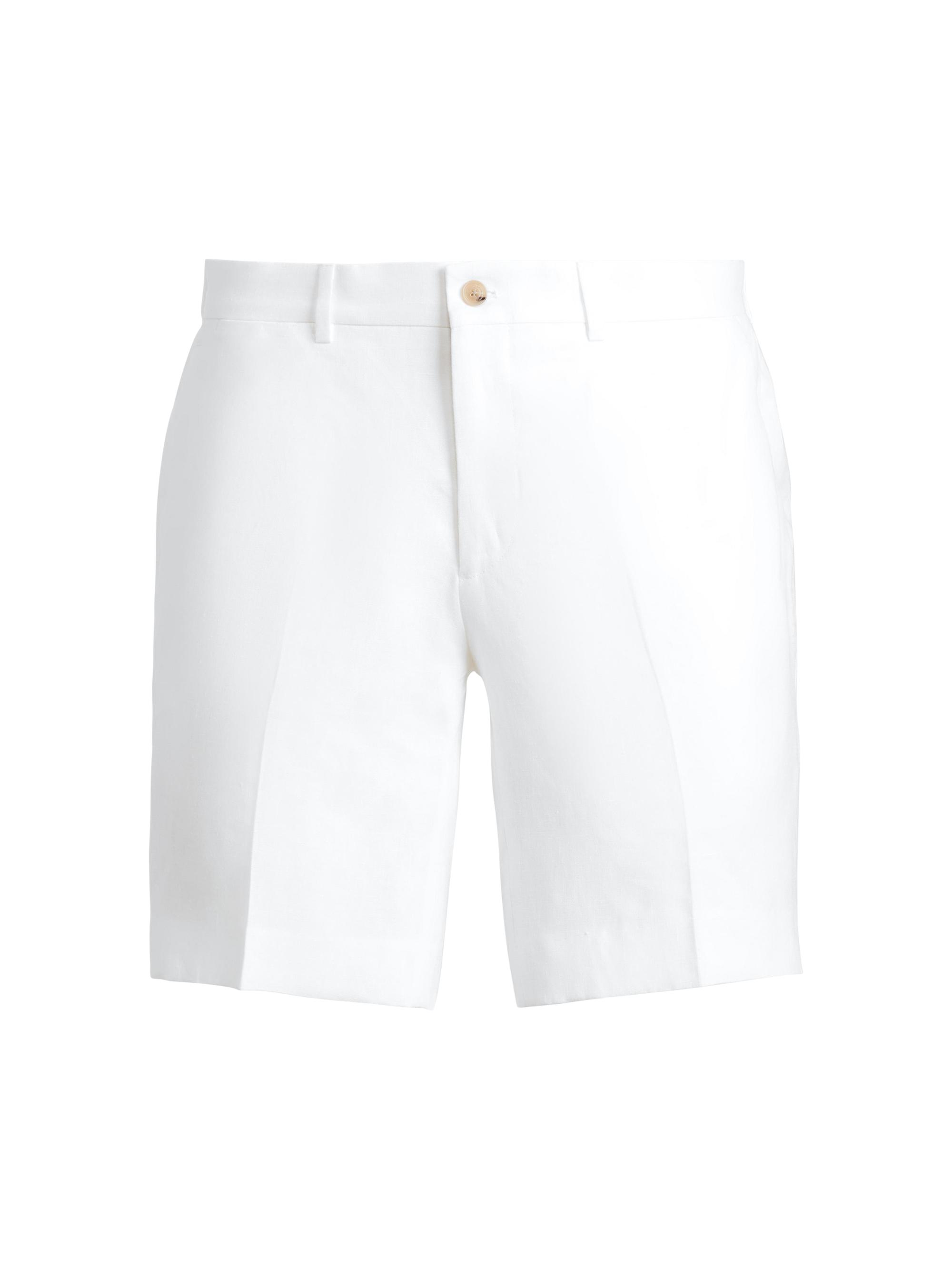 Ralph Lauren Purple Label Men's Gregory Hand-Tailored Linen Shorts - Classic Chairman Navy