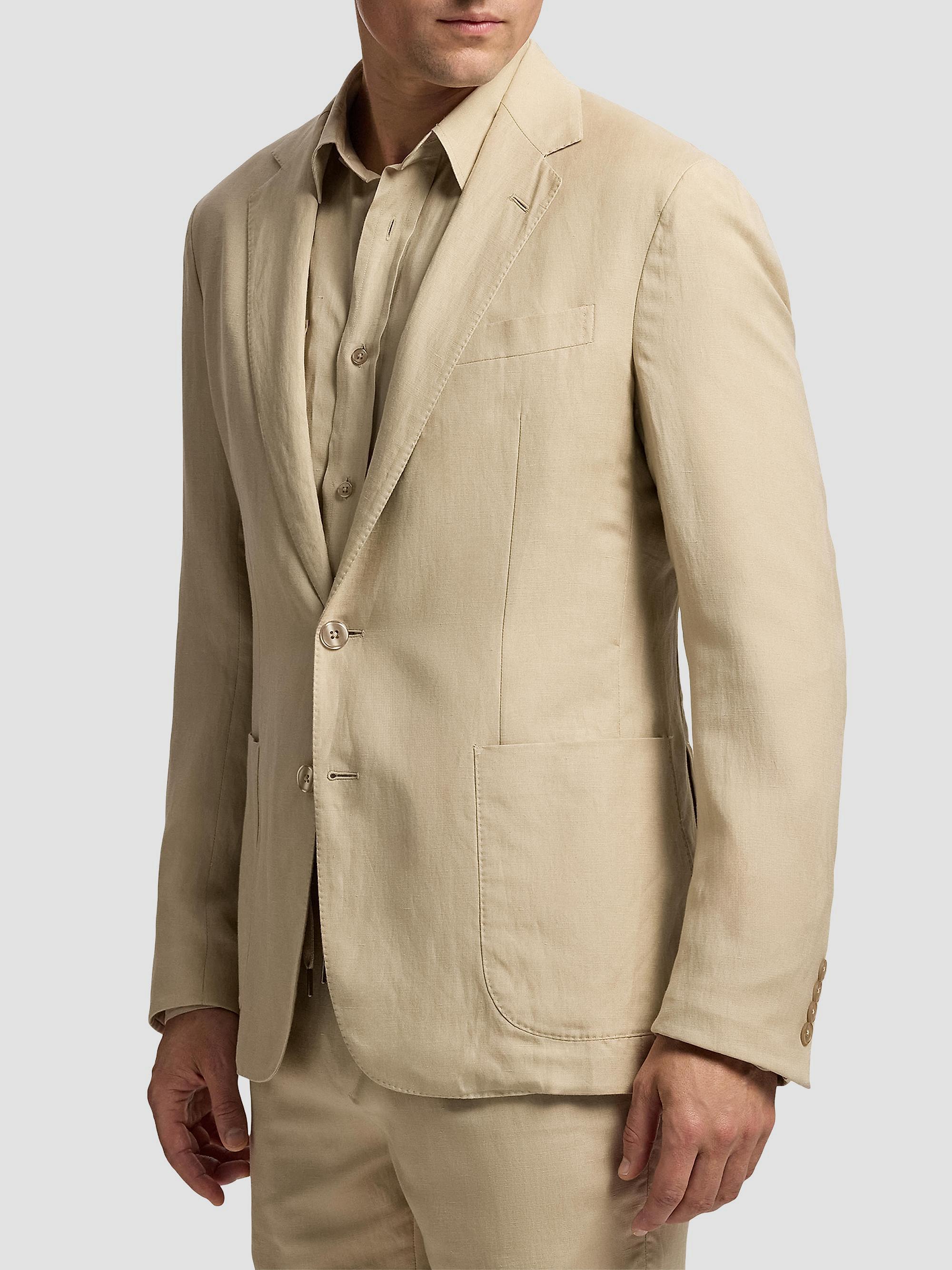 Ralph Lauren Purple Label Hadley Hand-Tailored Silk-Linen Jacket