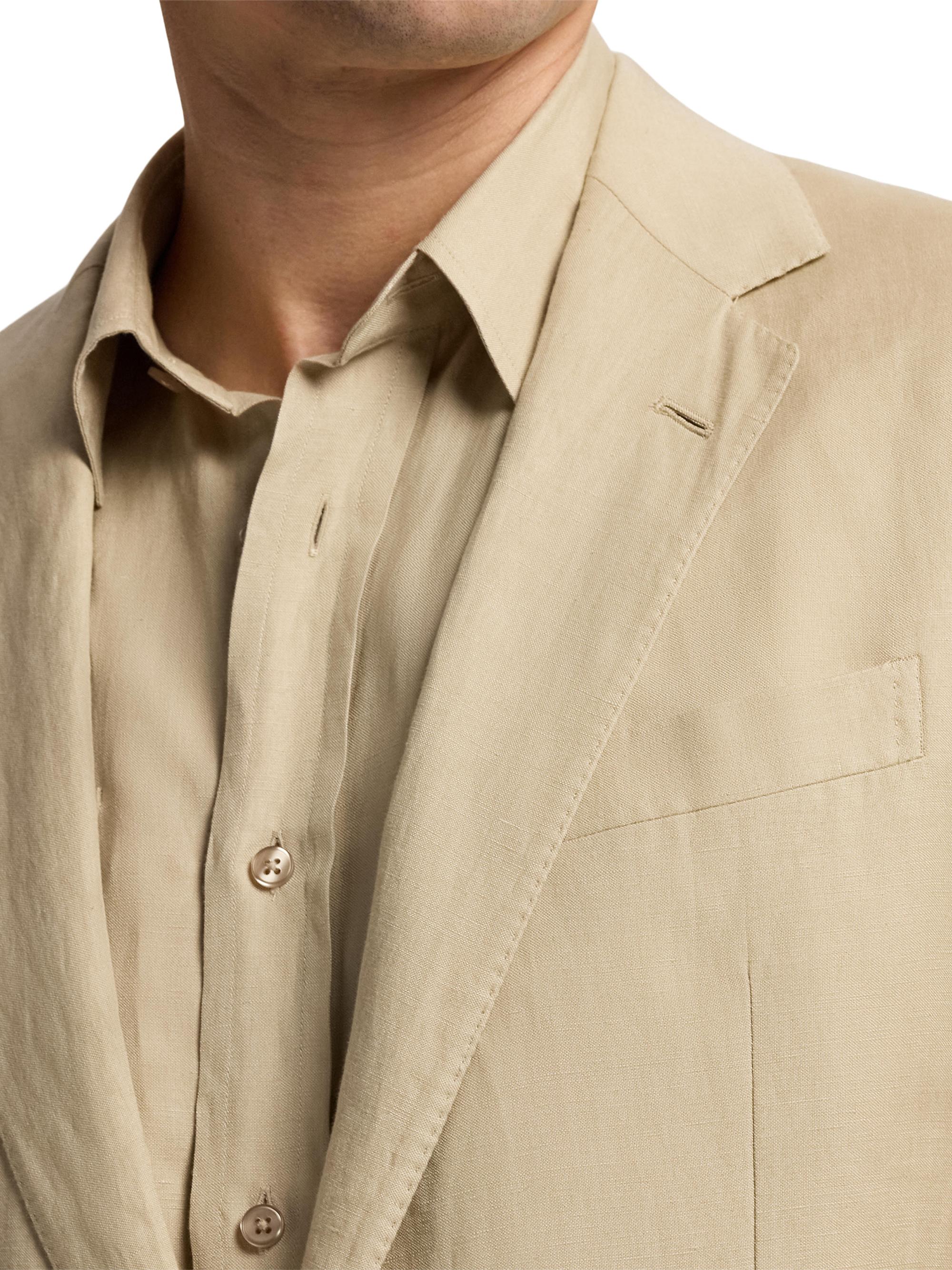 Ralph Lauren Purple Label Hadley Hand-Tailored Silk-Linen Jacket