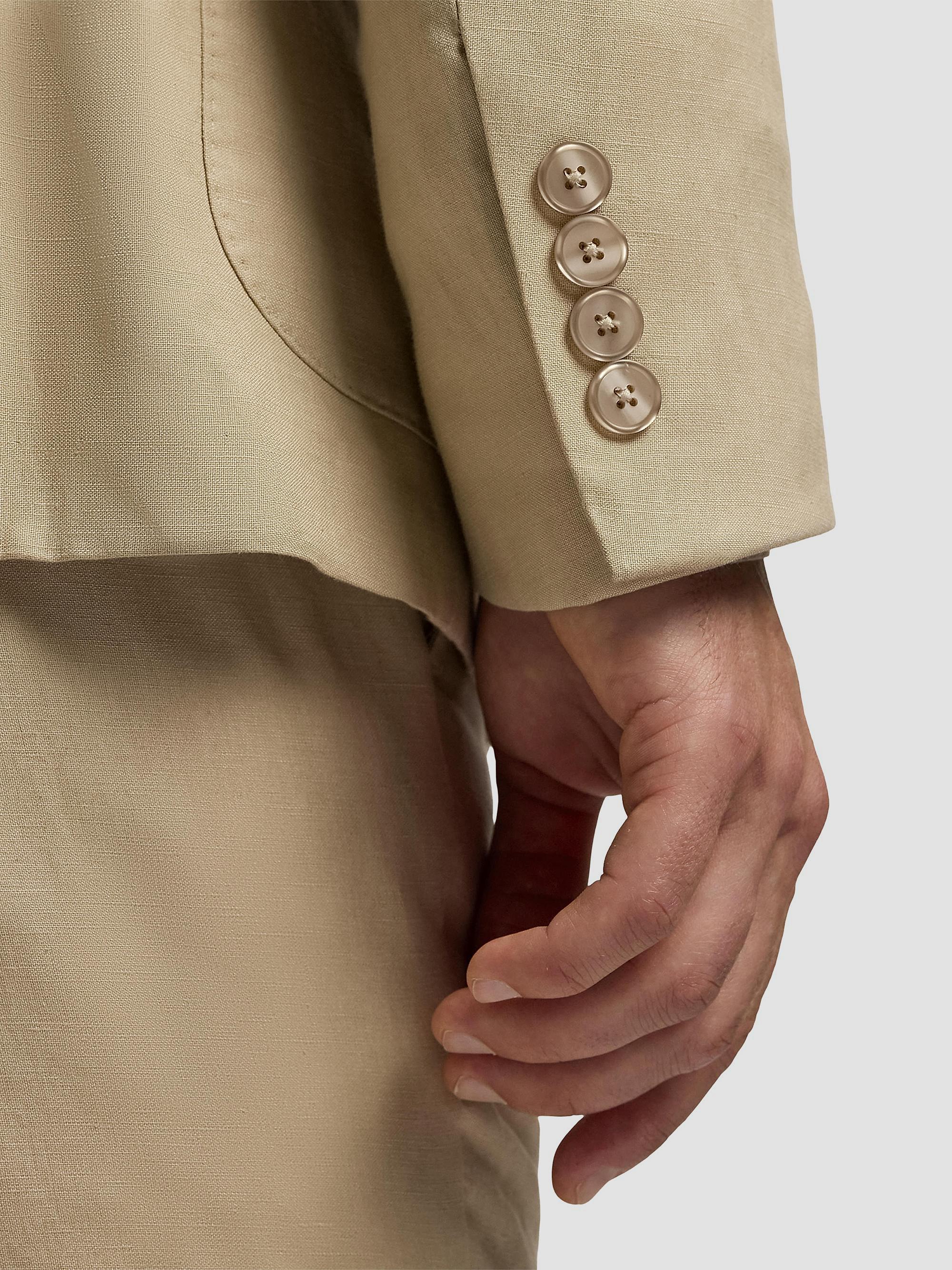 Ralph Lauren Purple Label Hadley Hand-Tailored Silk-Linen Jacket