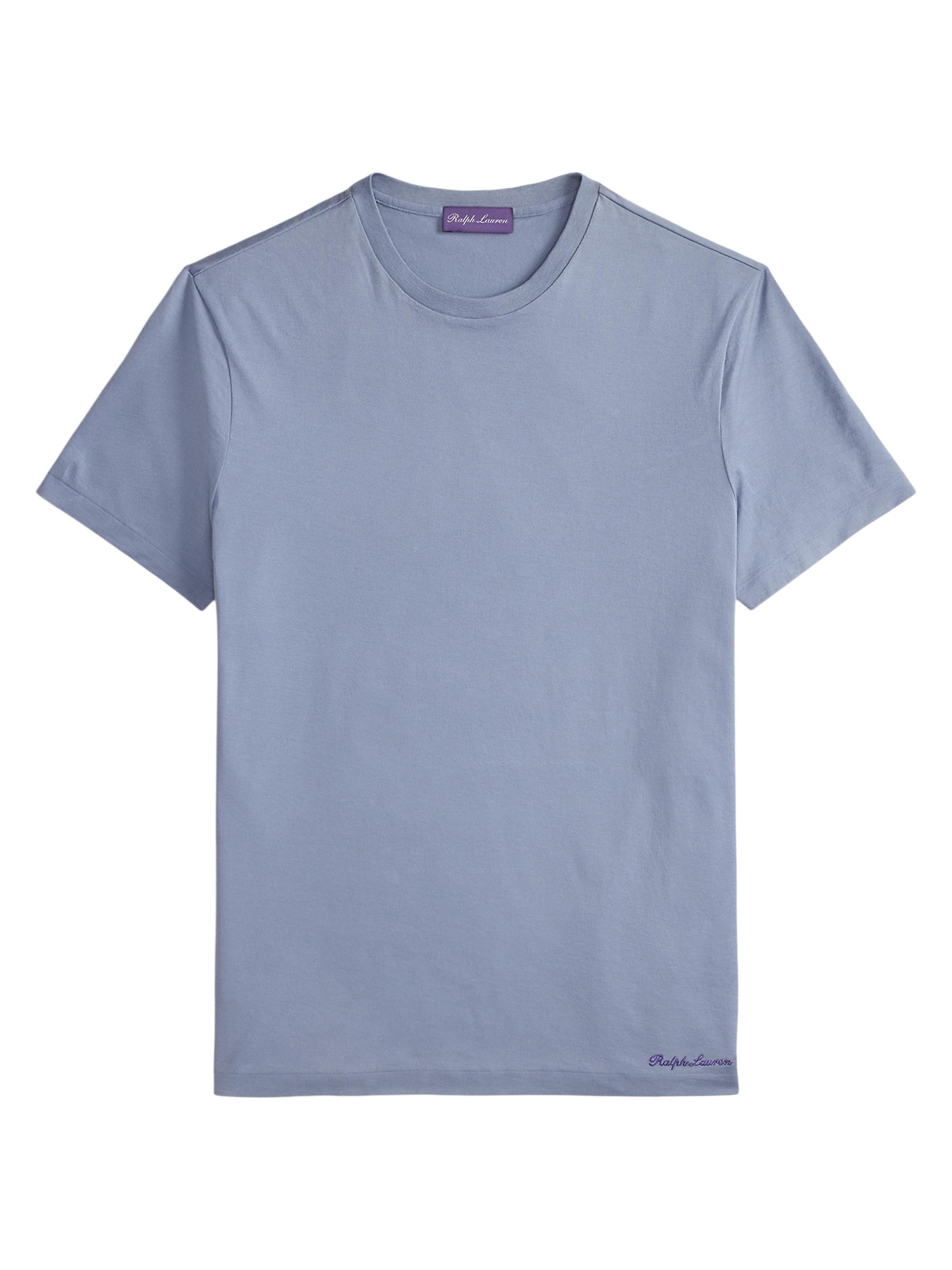 Ralph Lauren Purple Label Men's Lisle Crewneck T-Shirt - Soft Blue