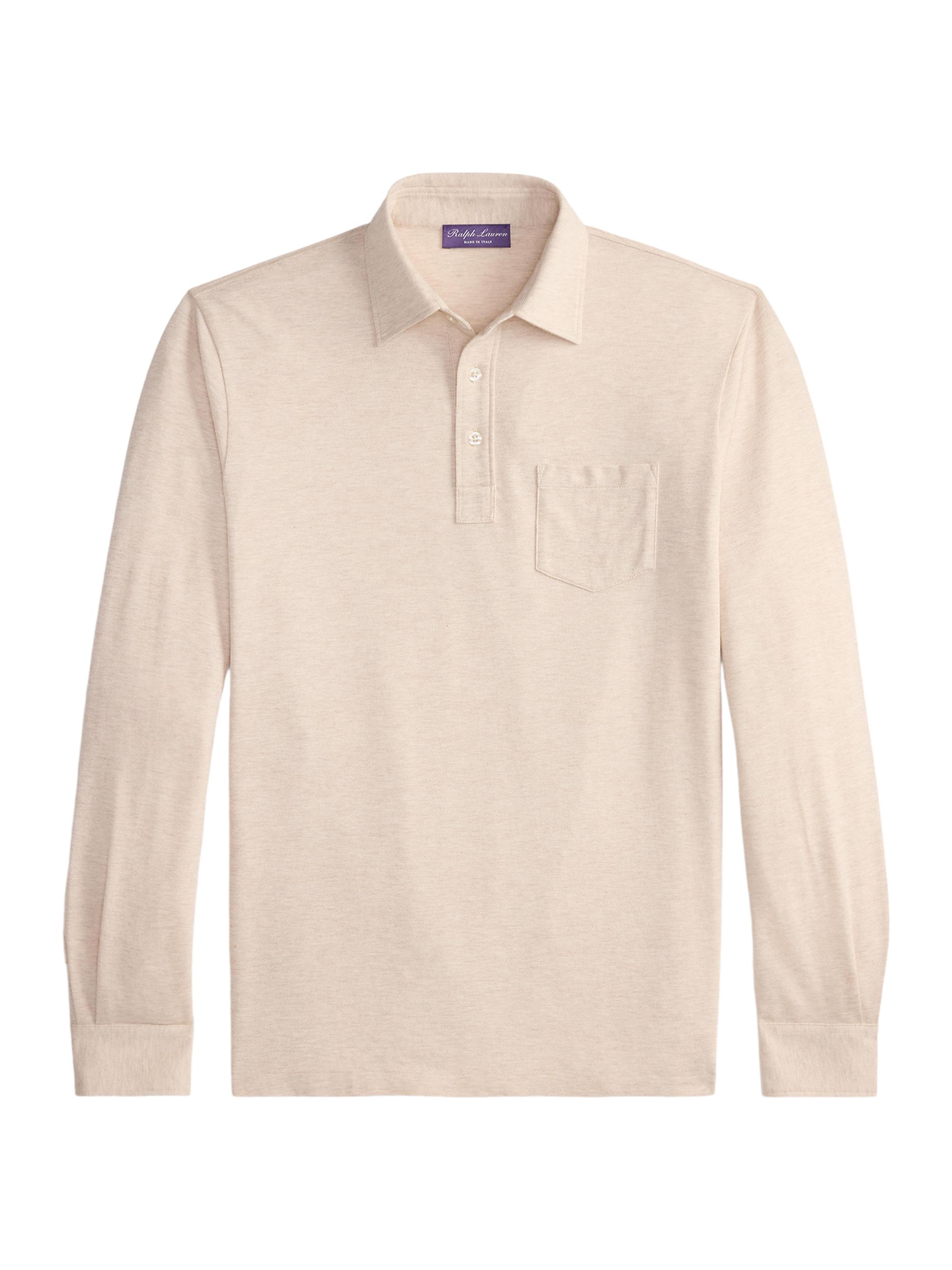 Ralph Lauren Purple Label Men's Cotton-Cashmere Piqué Polo Shirt - Vintage Indigo