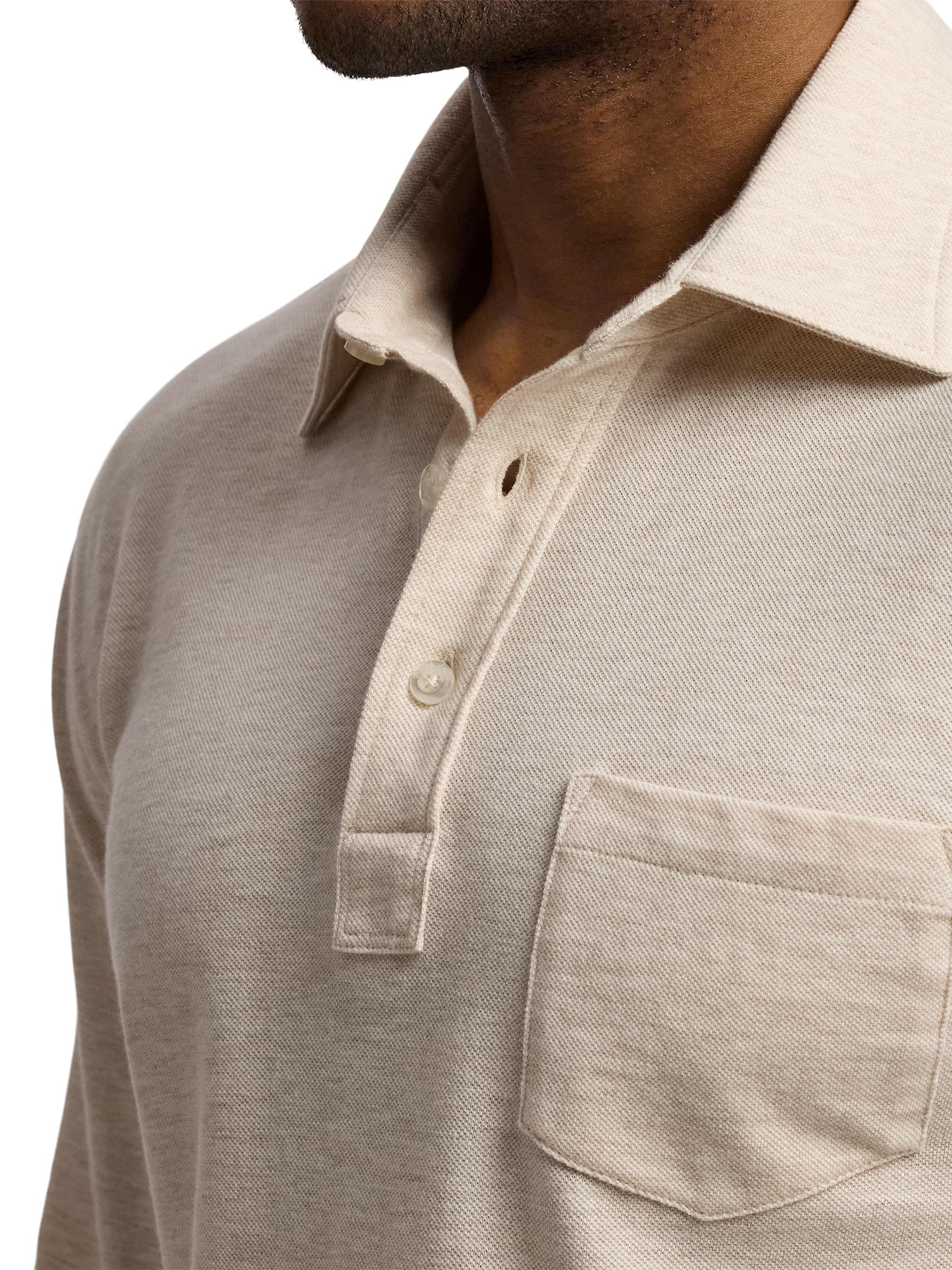 POLO RALPH LAUREN ニットピケノッチカラーシャツL ニットピケショートスリーブノッチカラーシャツ ホワイト | ポロ