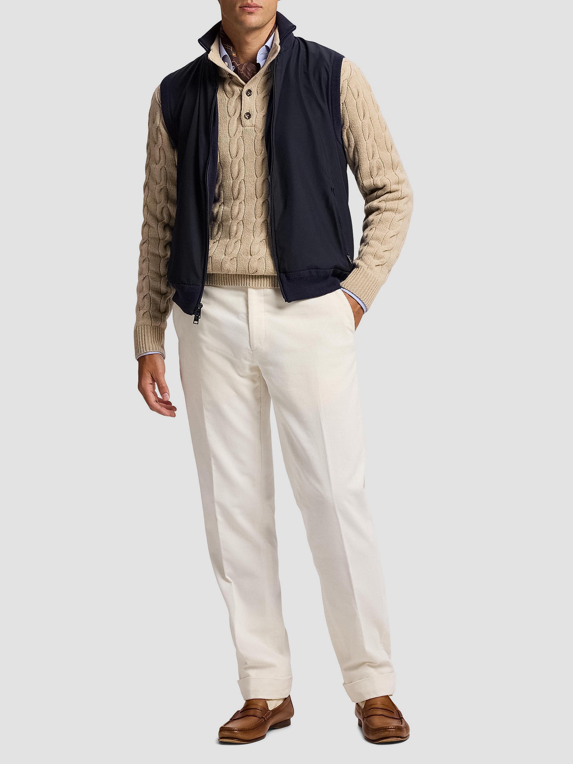 Ralph Lauren Purple Label Hybrid Full-Zip Sweater Vest | Saks