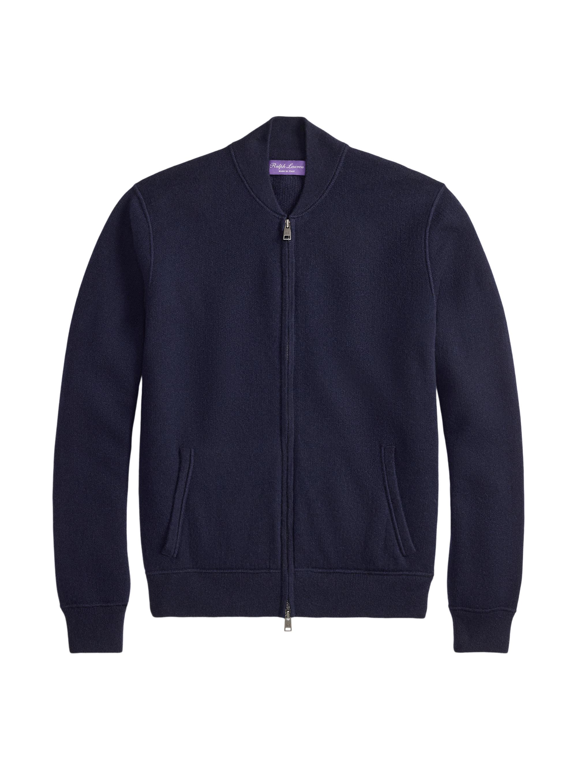 Ralph Lauren Purple Label Men's Cashmere Terry Knit Jacket - Dark Navy