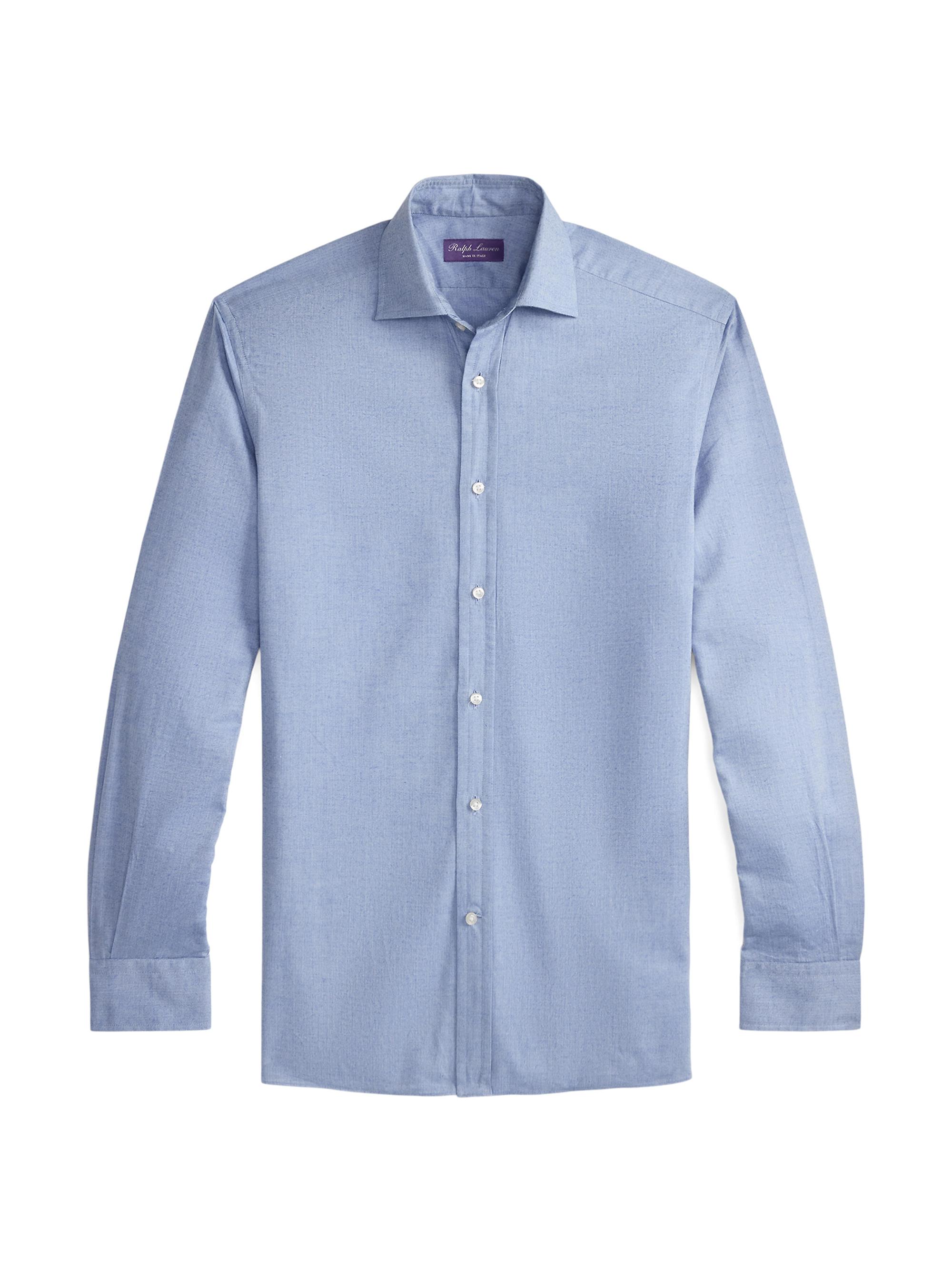 Ralph Lauren Purple Label Men's Aston Cotton Shirt - Blue