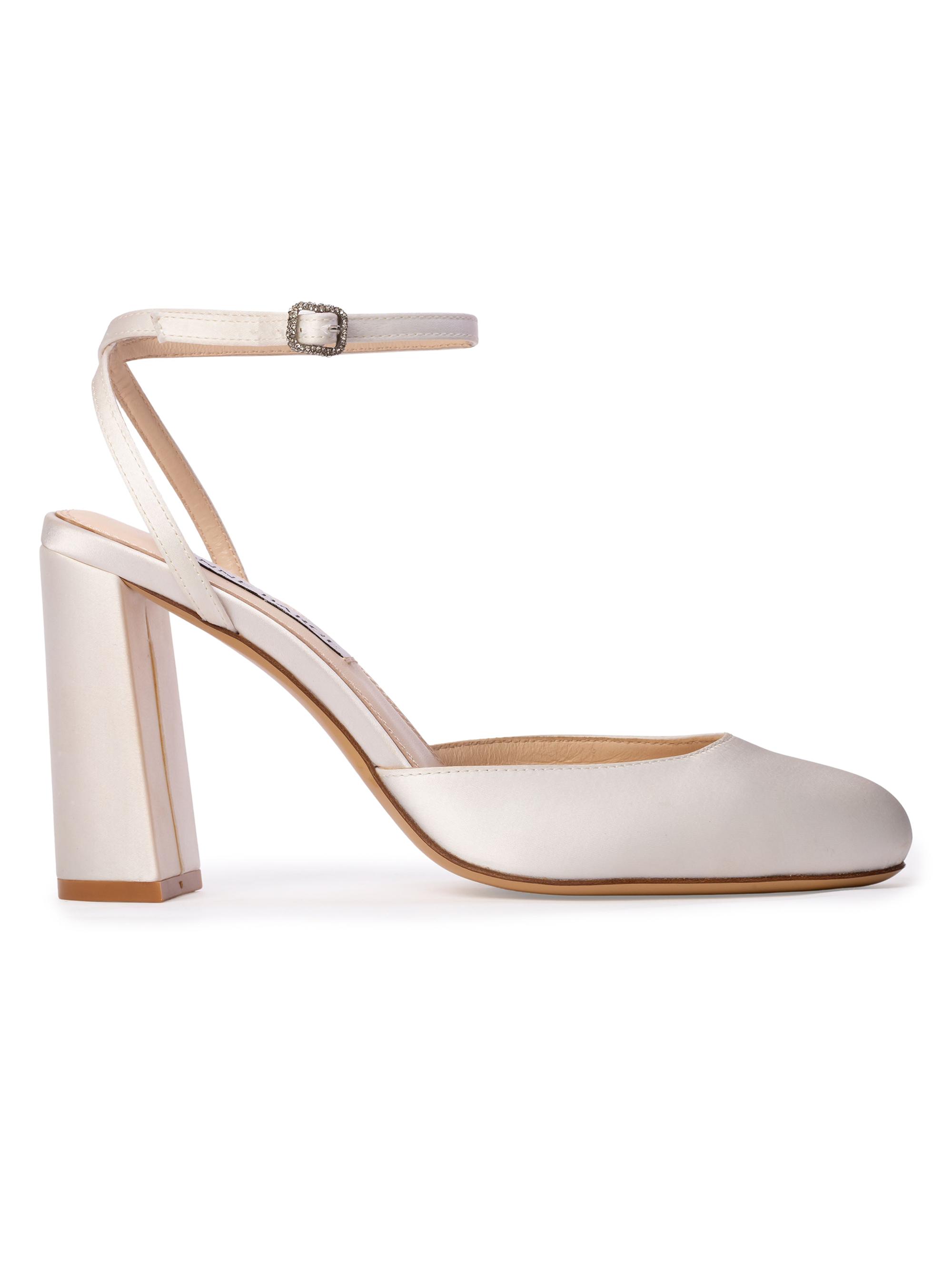 Anne Barge Women's Amara Satin Pumps - White Satin