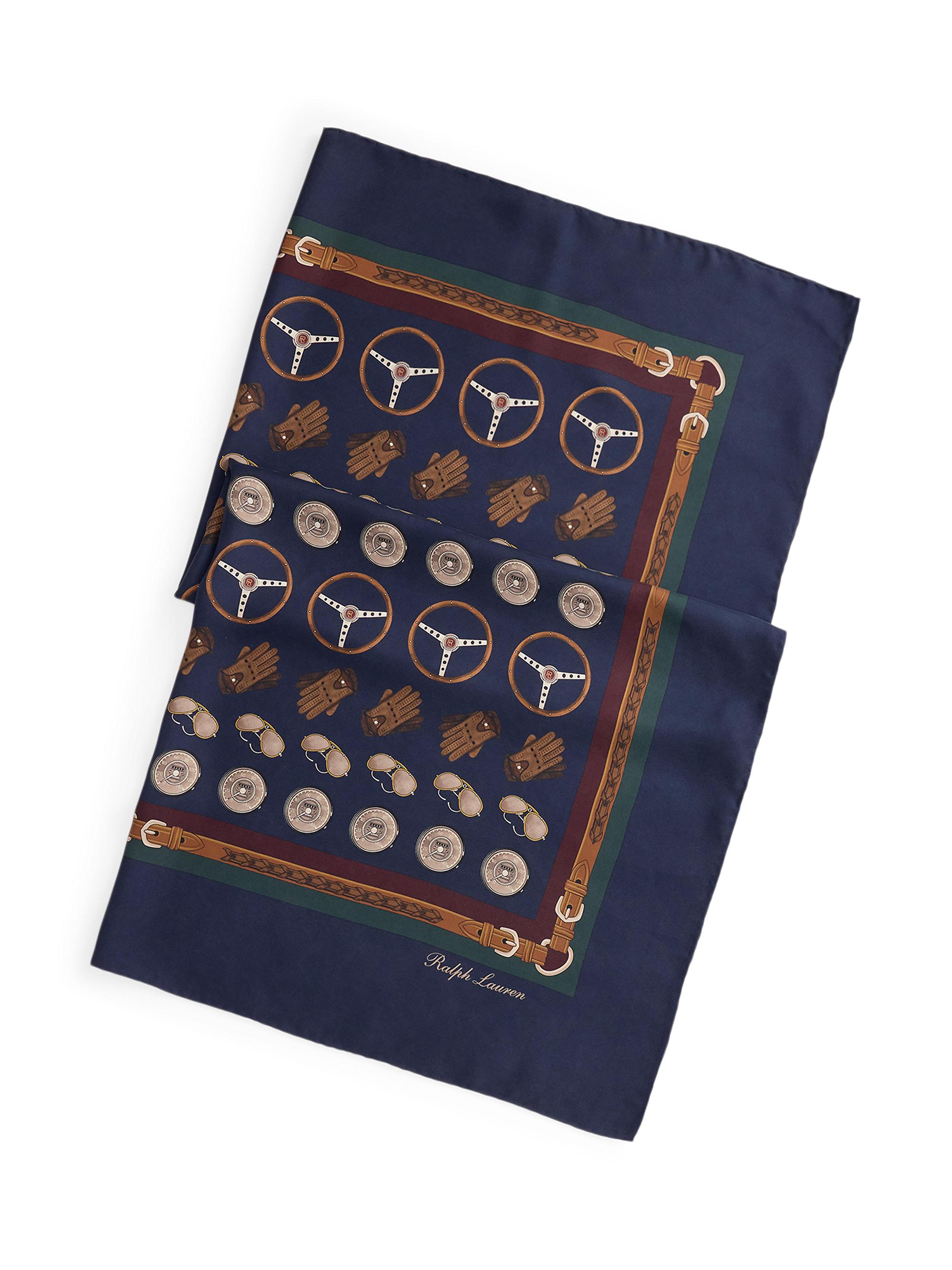Ralph Lauren Purple Label Automotive Silk Square Scarf | Saks