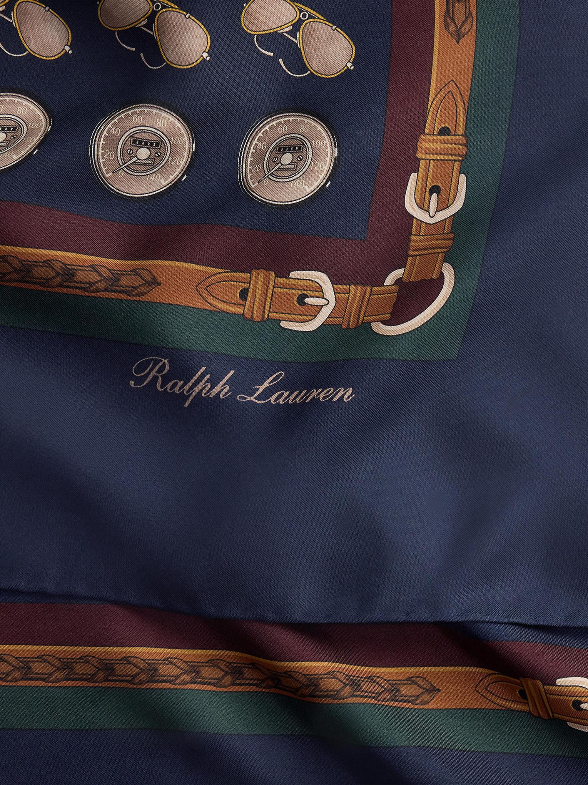 Ralph Lauren Purple Label Automotive Silk Square Scarf | Saks