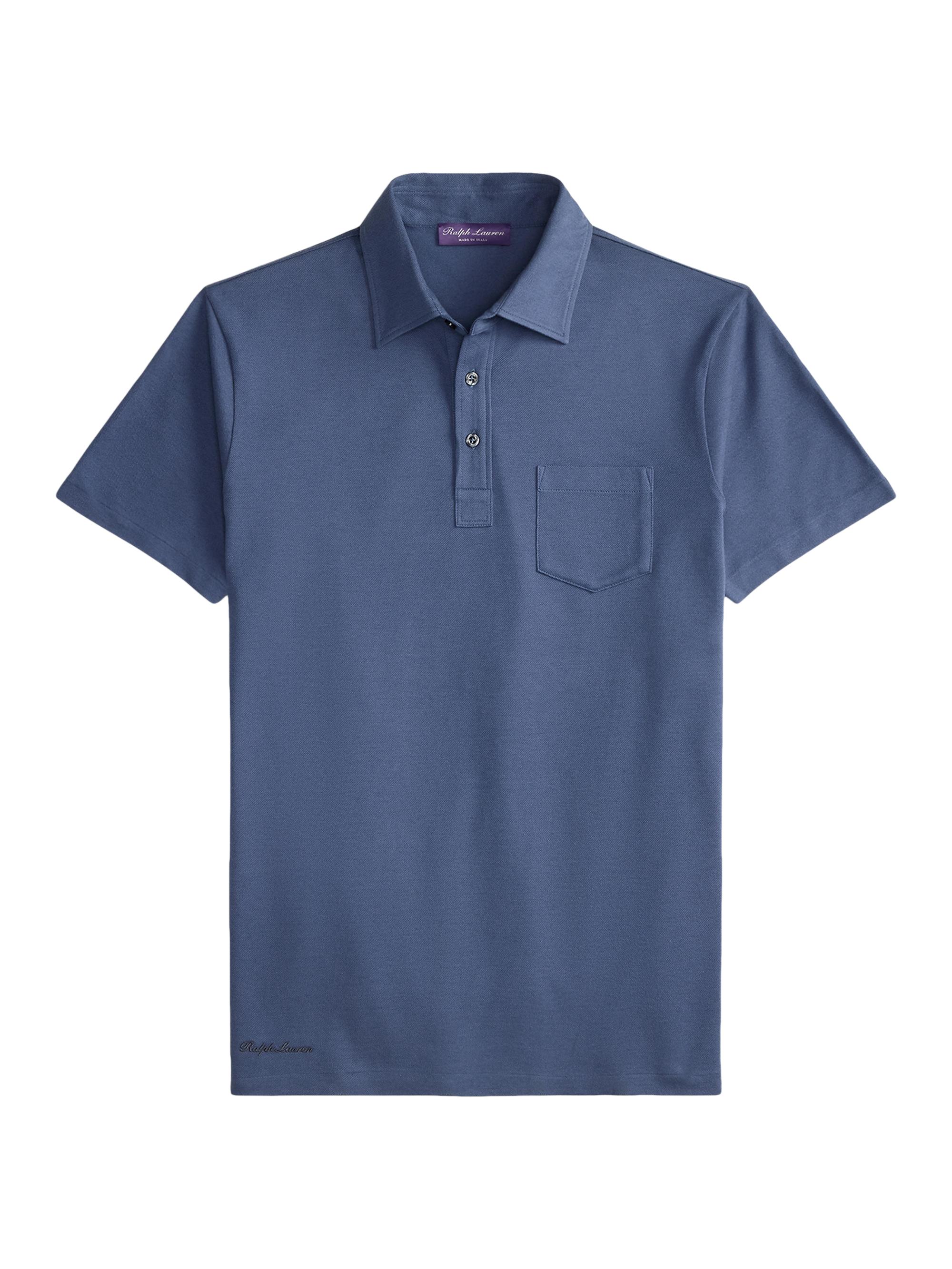 Ralph Lauren Purple Label Men's Cotton-Cashmere Piqué Polo Shirt - Champagne Melange