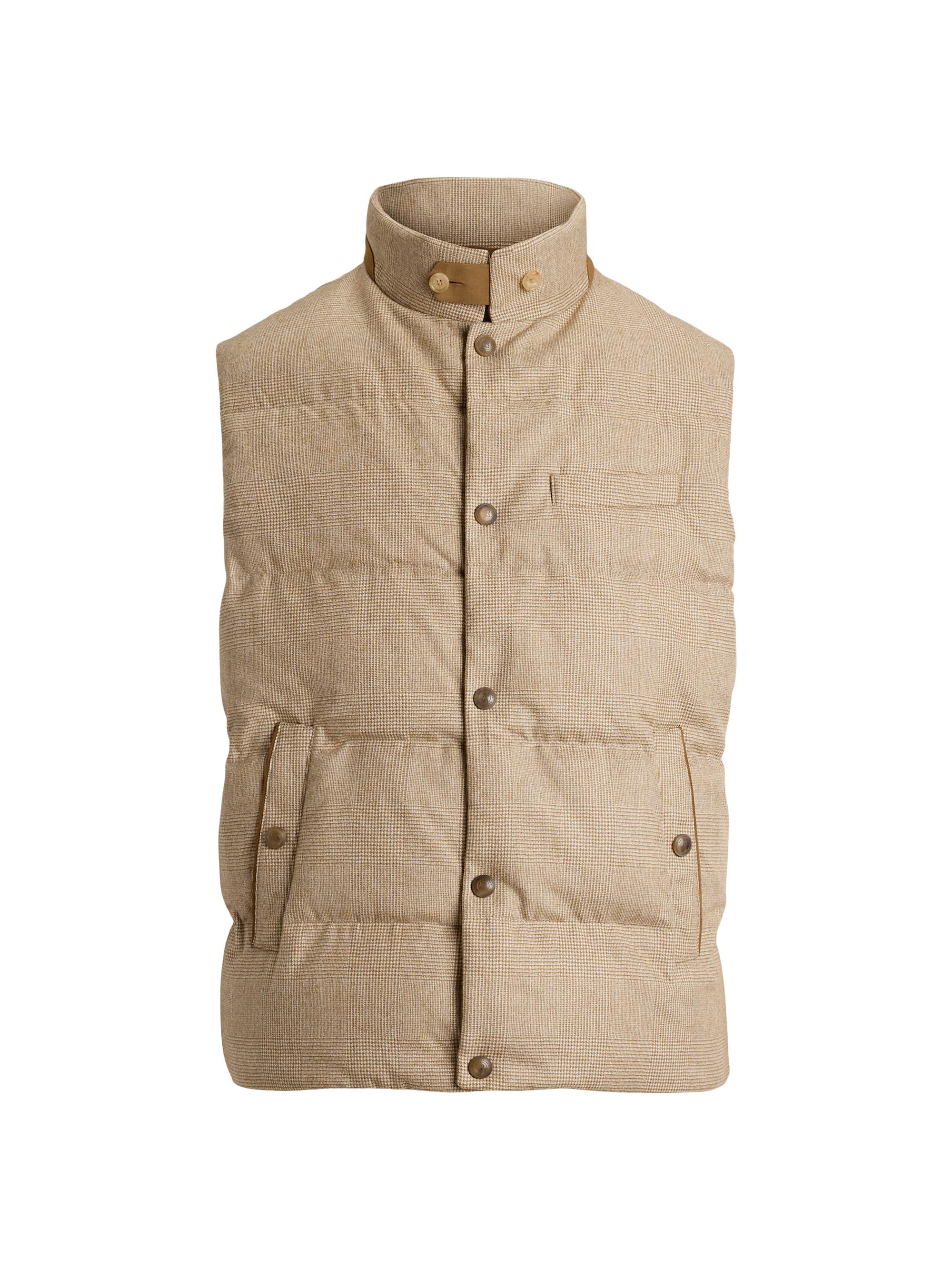 Polo Ralph Lauren Quilted Suede Vest | Saks Fifth Avenue