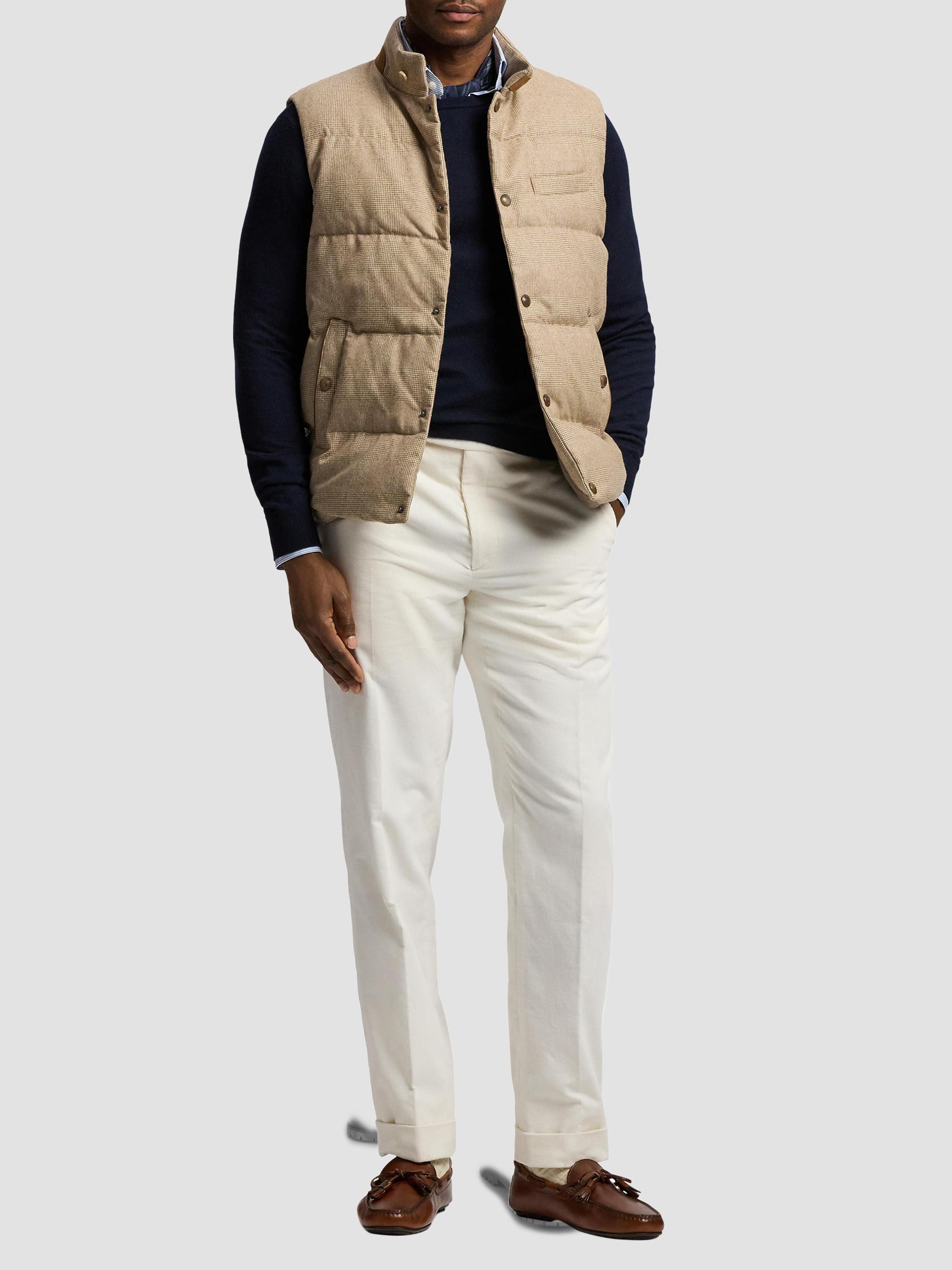 Ralph Lauren Purple Label Whitwell Plaid Wool Down Vest | Saks
