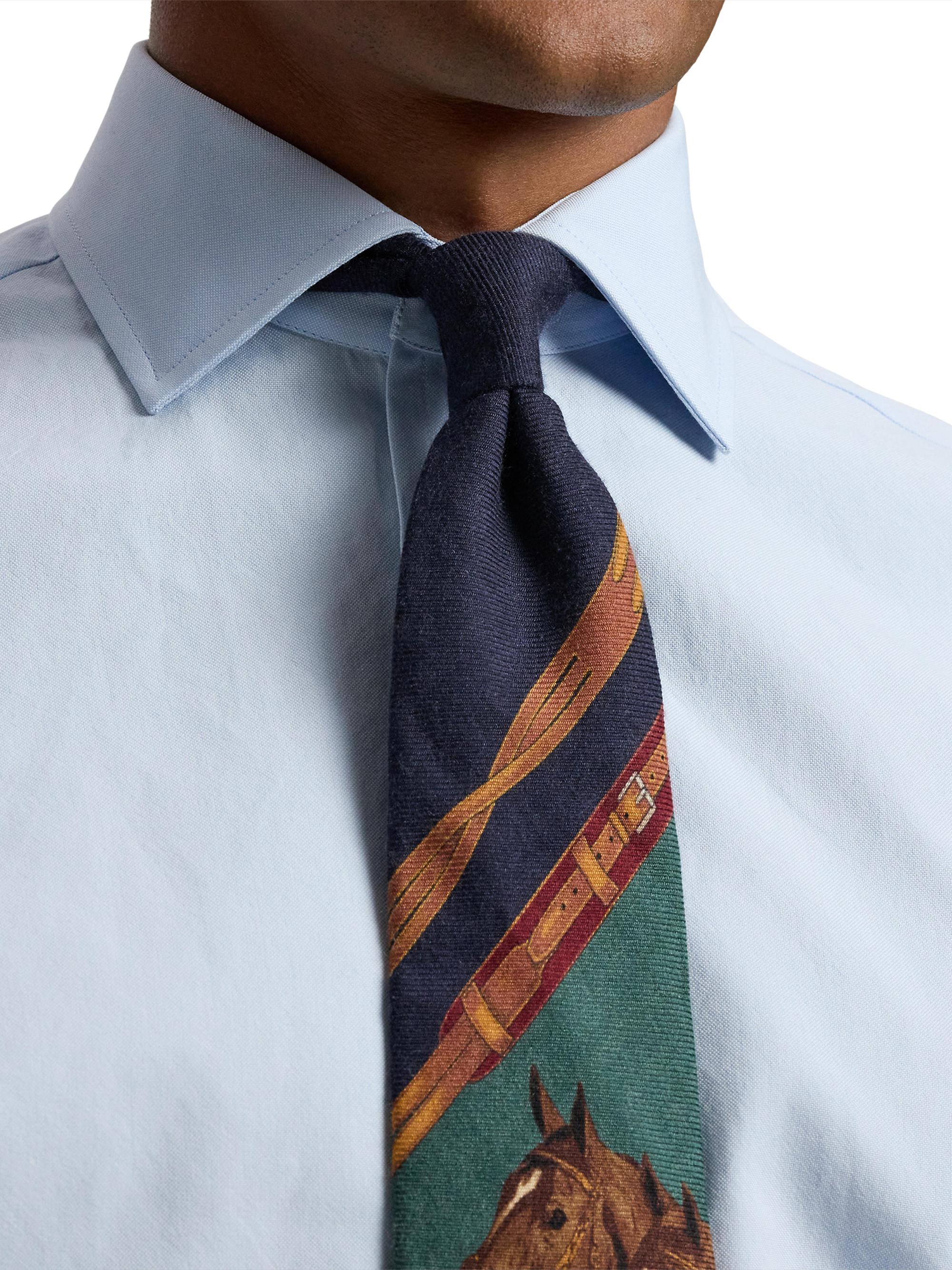 Ralph Lauren Purple Label Equestrian Cashmere-Silk Tie | Saks