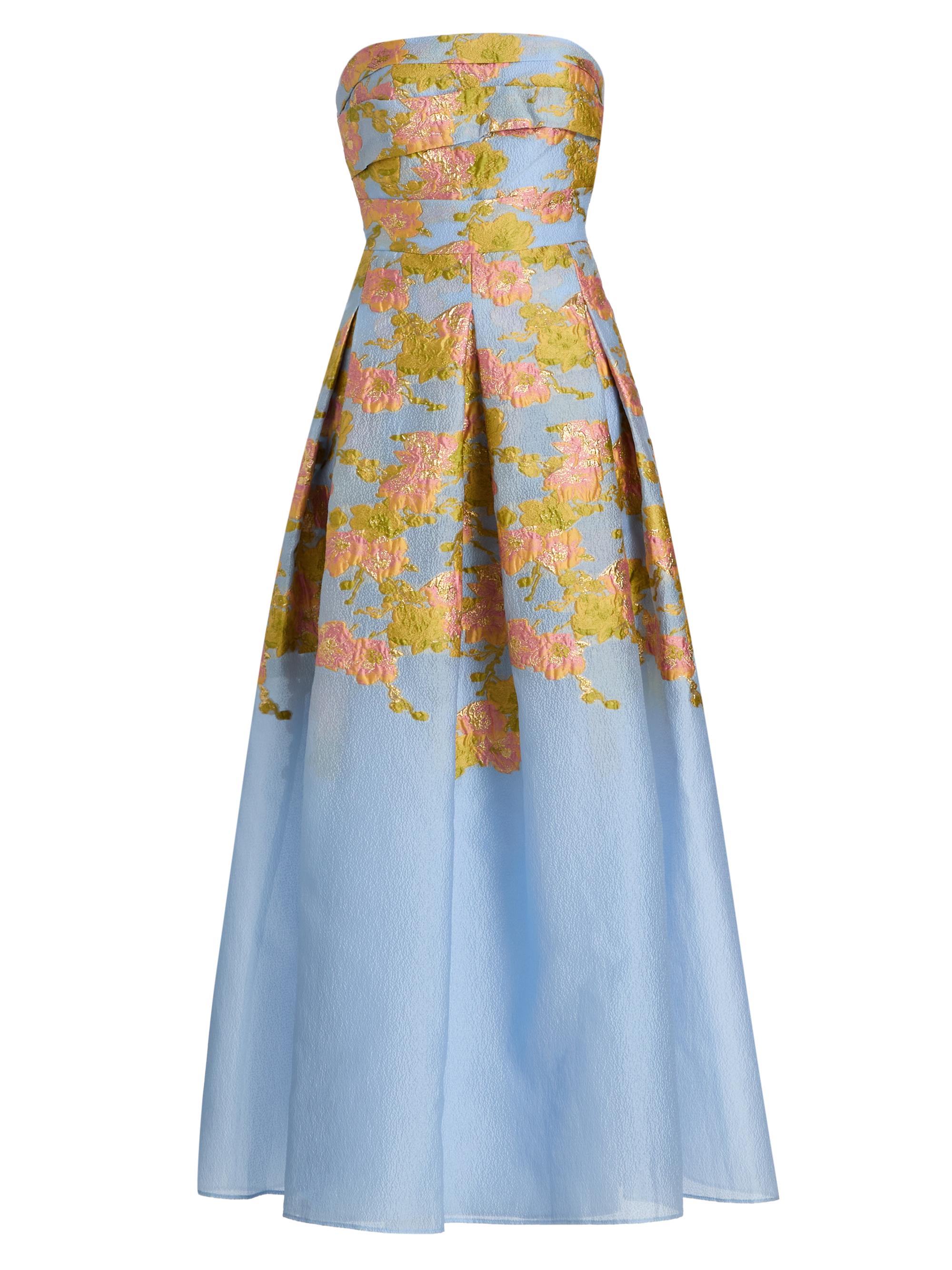 Leia Jacquard Strapless Gown