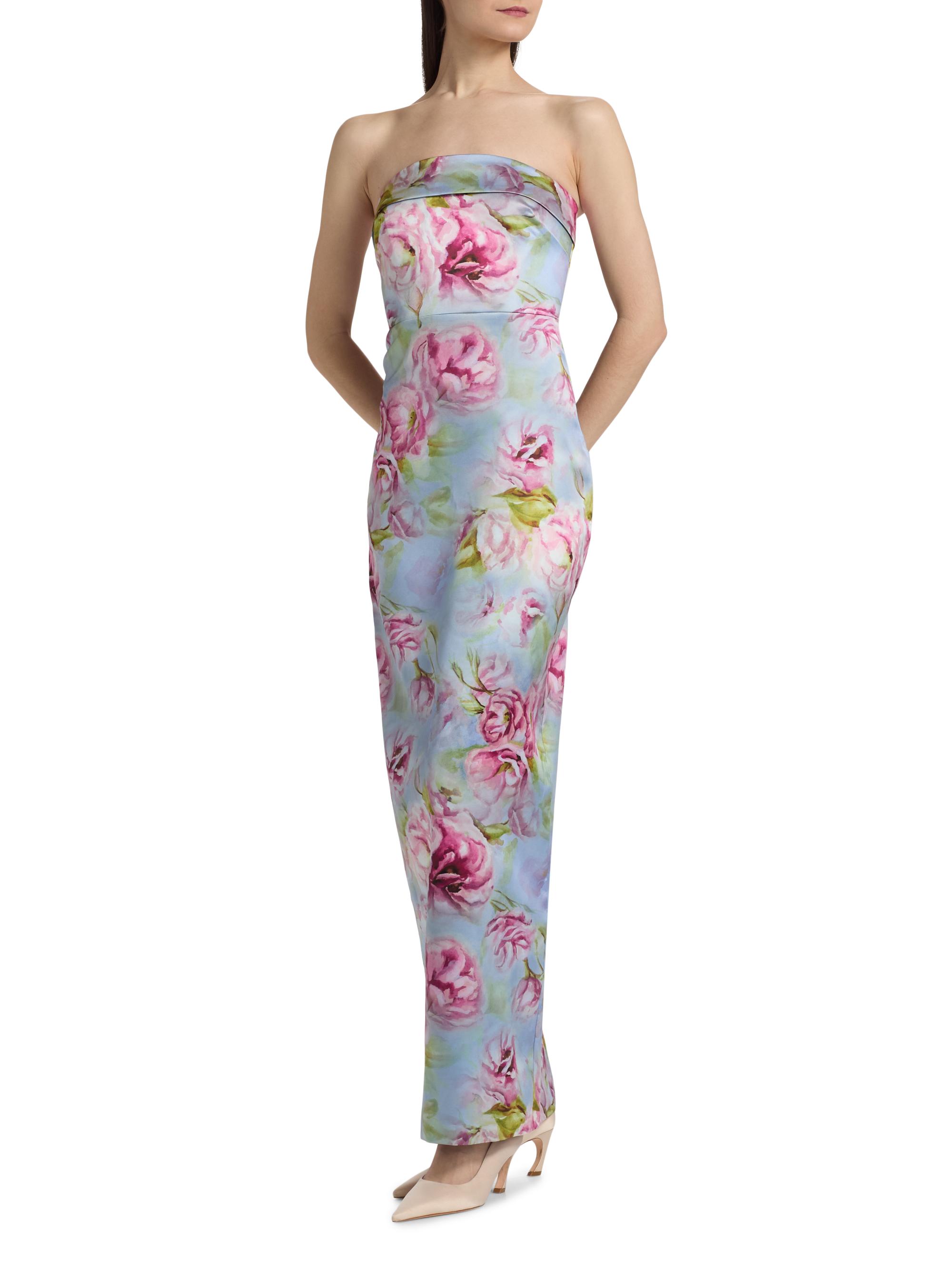 cleo floral maxi dress CLEO PRINTED DRESS IN BUTTERCREAM MULTI | CULT MIA