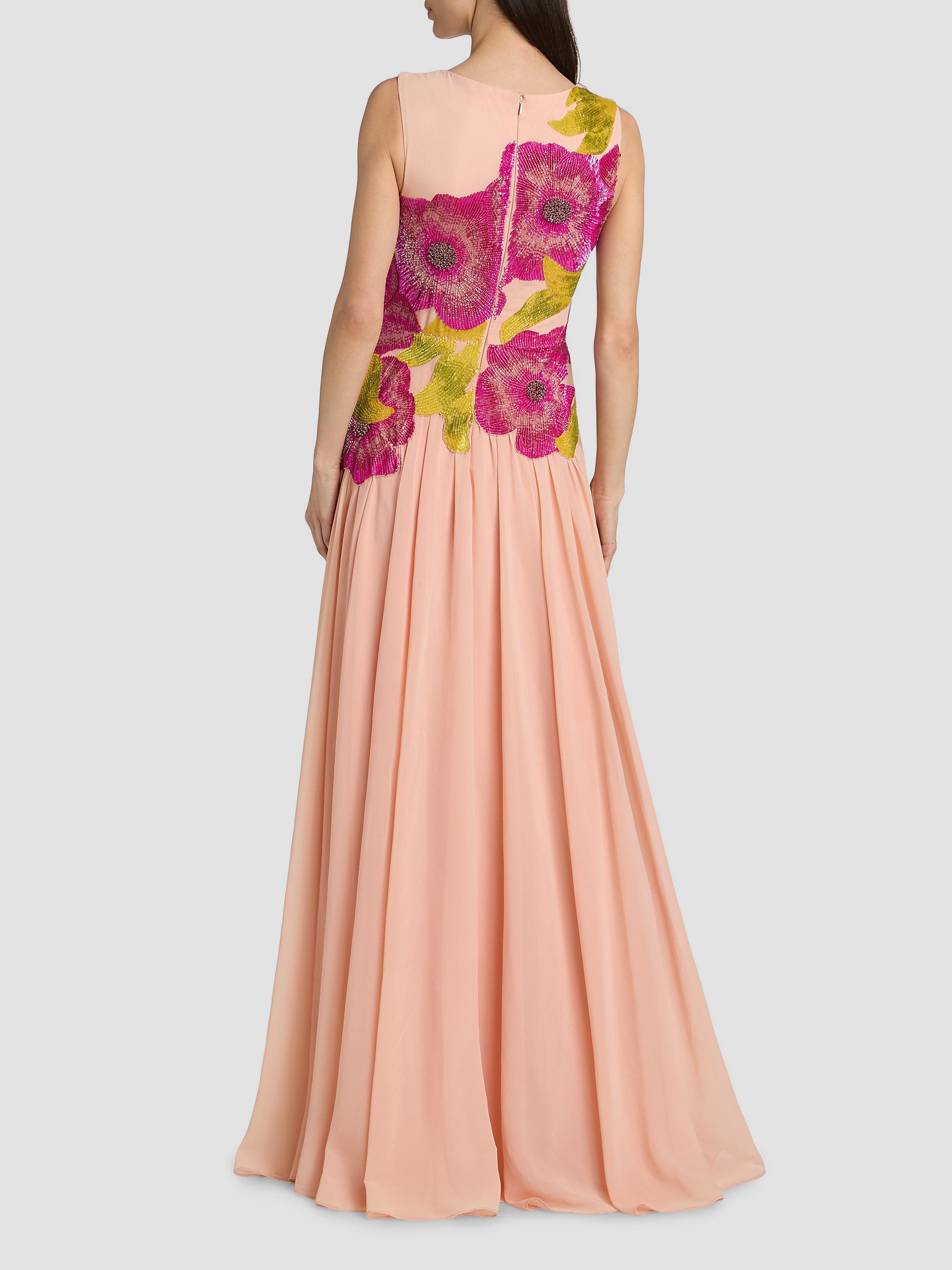 Theia Women's Sandie Floral-Embroidered Gown - Powder Blush | Thumbnail 5