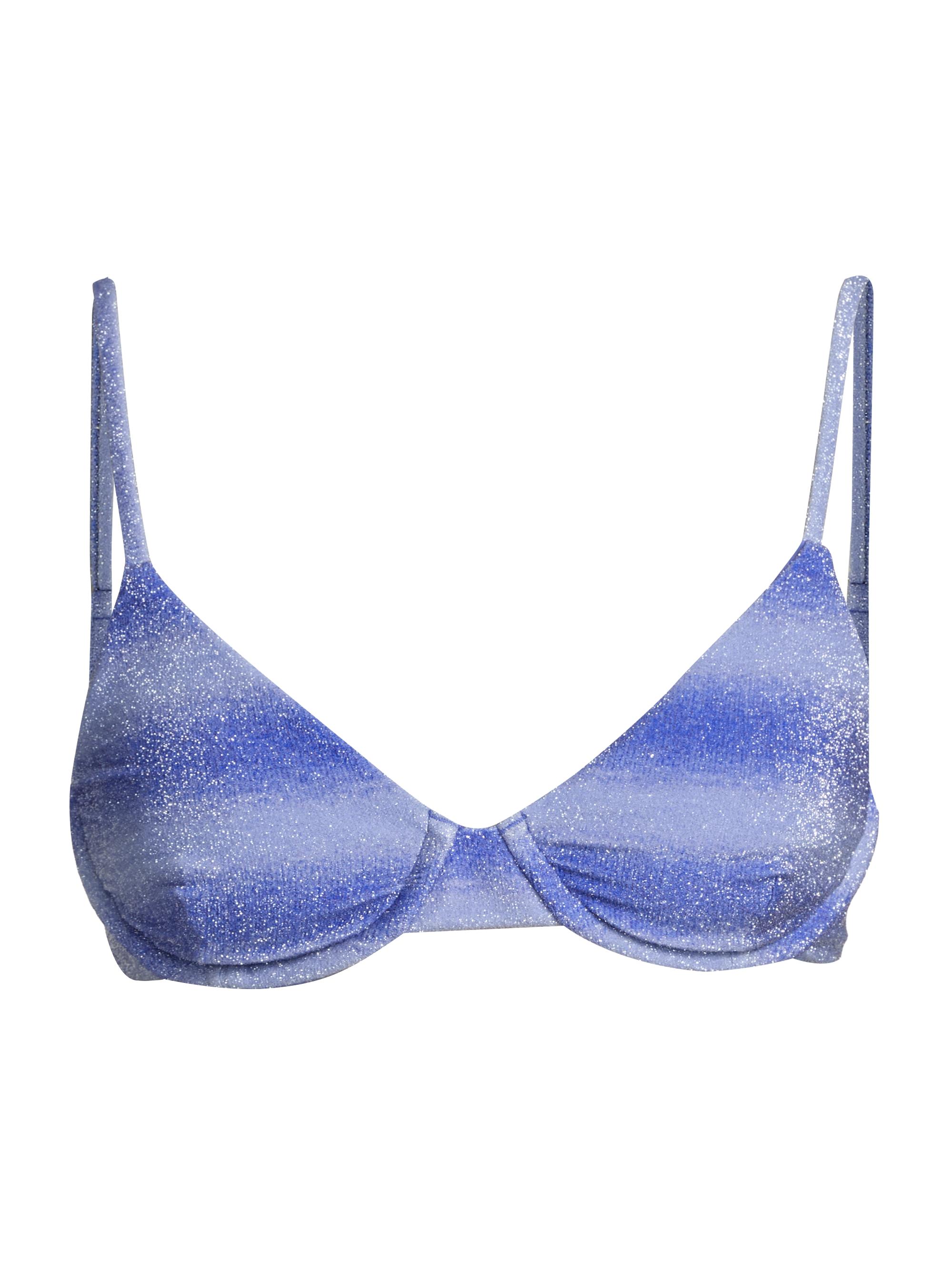 Beach Riot Women's Camilla Glitter OmbrÃ© Bikini Top - Sapphire Sea
