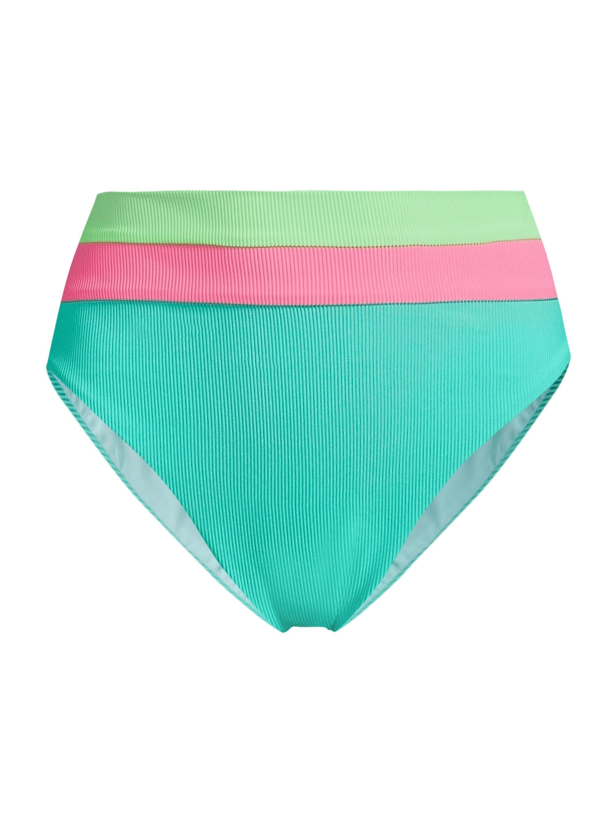 Beach Riot Women's Heidi Bikini Bottom - Strawberry Ice Colorblock | Thumbnail 7