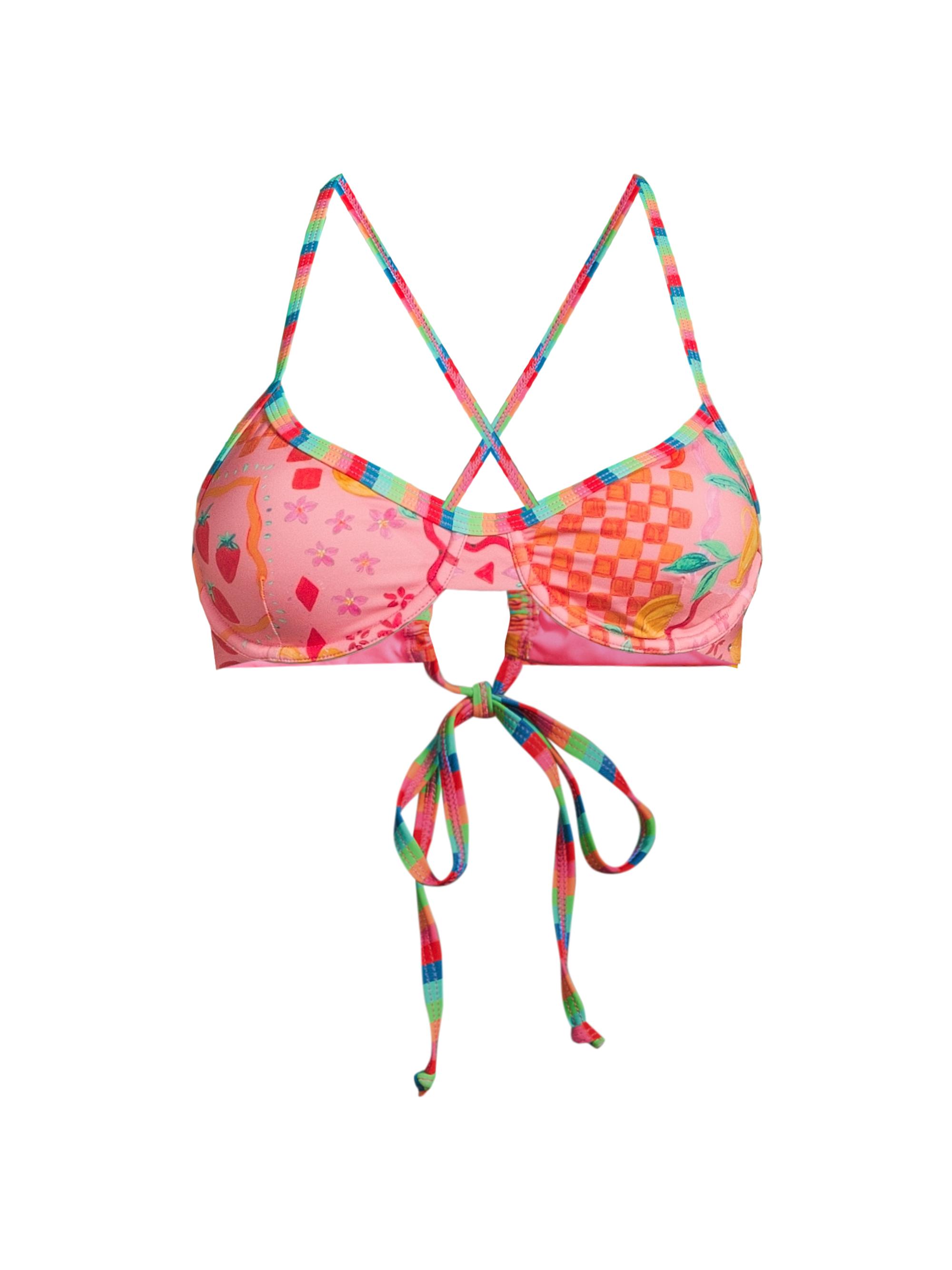 Beach Riot Women's Kori Printed Underwire Bikini Top - Passion Fruit | Thumbnail 7