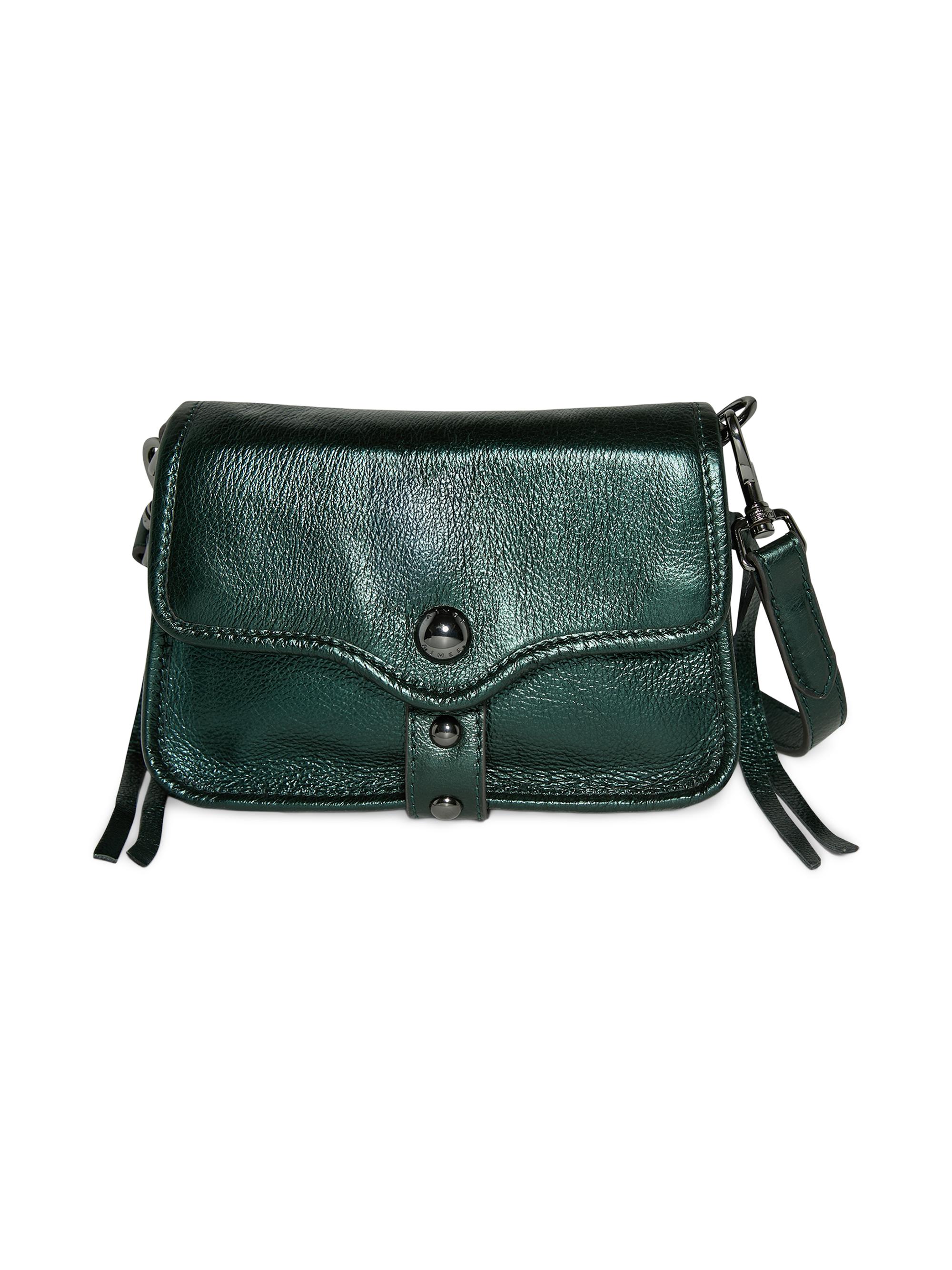Aimee Kestenberg Women's Great Escape Leather Mini Crossbody Bag - Metallic Forest