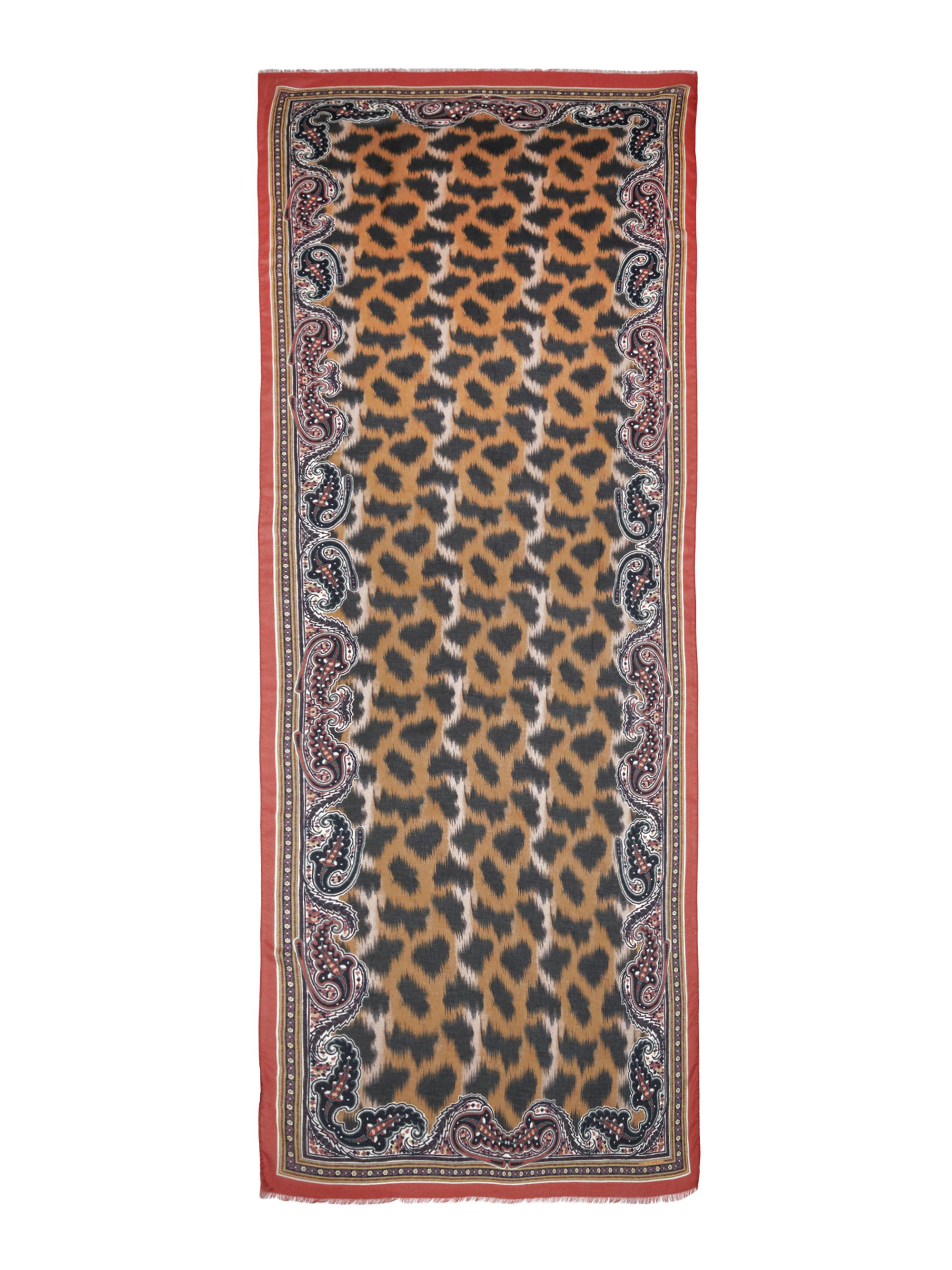 Etro Women's Orfeo Animal-Print Modal-Cashmere Scarf - Black