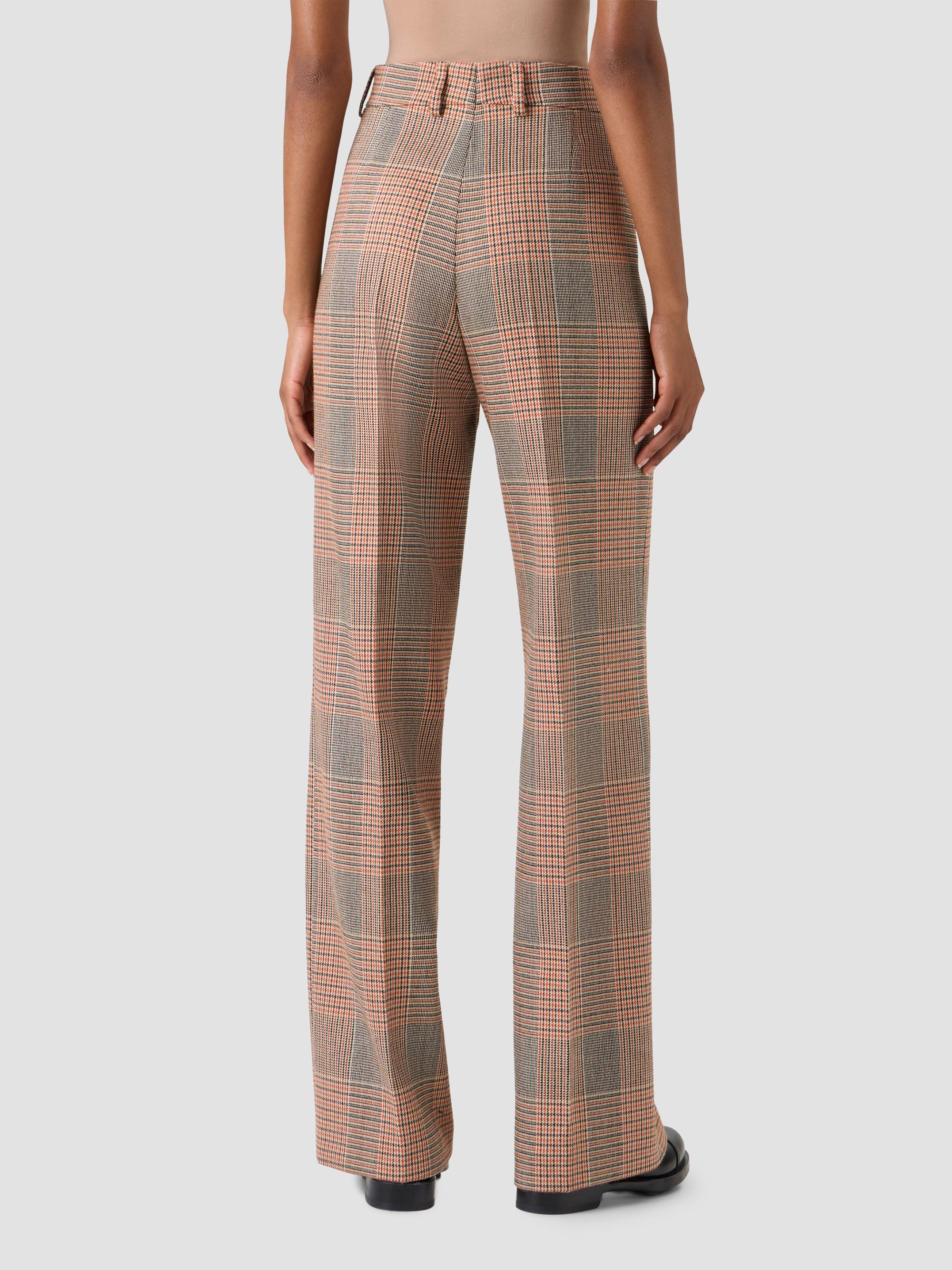 Akris punto Women's Chiaro Glen Check Virgin Wool-Blend Pants - Beige Mocca Orange | Thumbnail 2