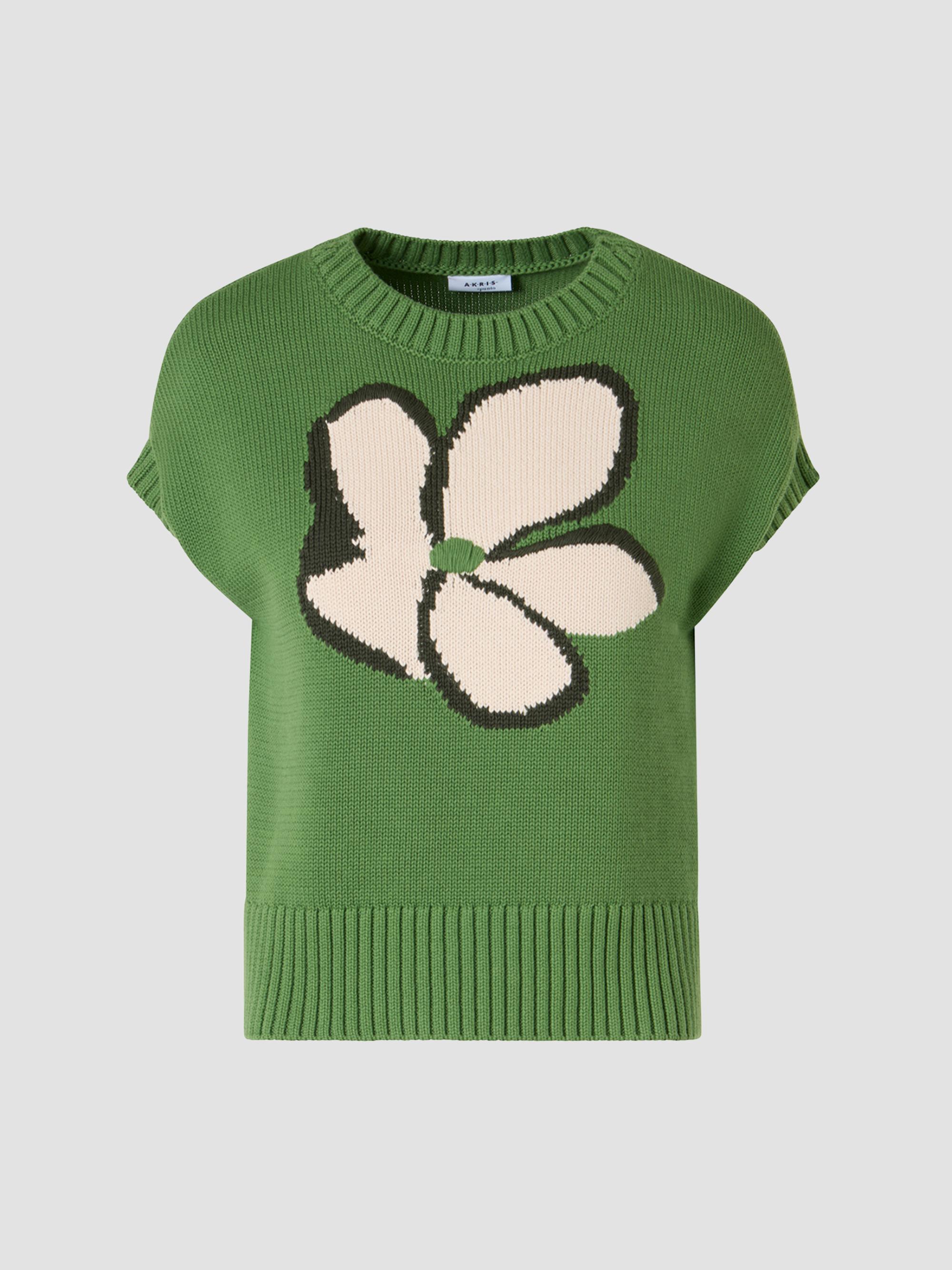 Akris punto Papercut Flower Cotton Sweater | Saks Fifth Avenue