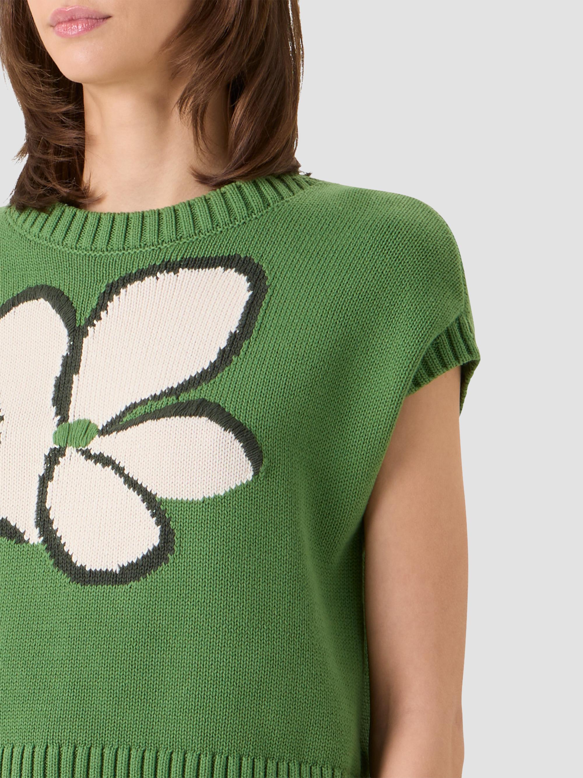 Akris punto Papercut Flower Cotton Sweater | Saks Fifth Avenue