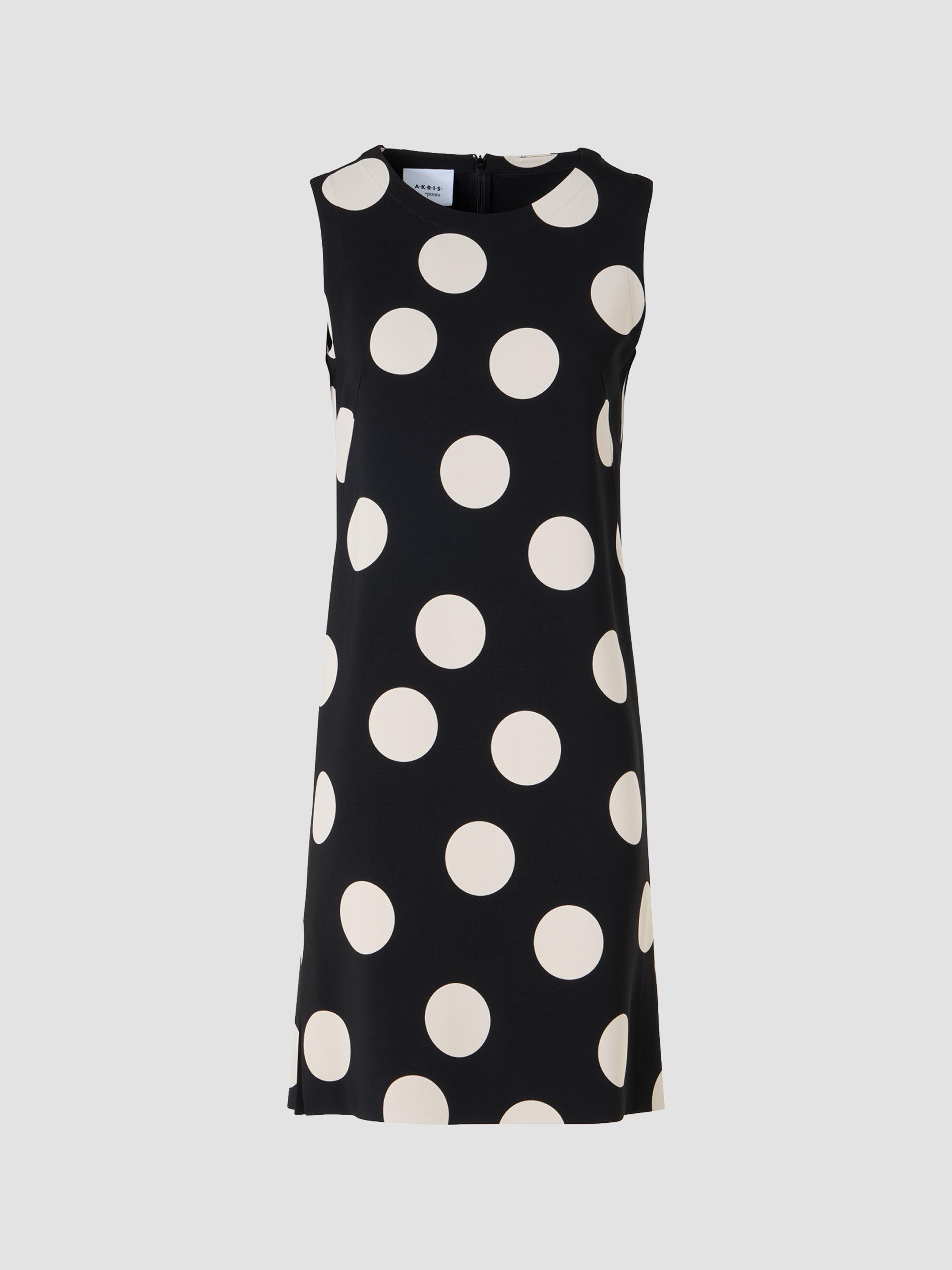 Akris punto Women's Polka Dot Shift Dress - Black Cream | Thumbnail 7