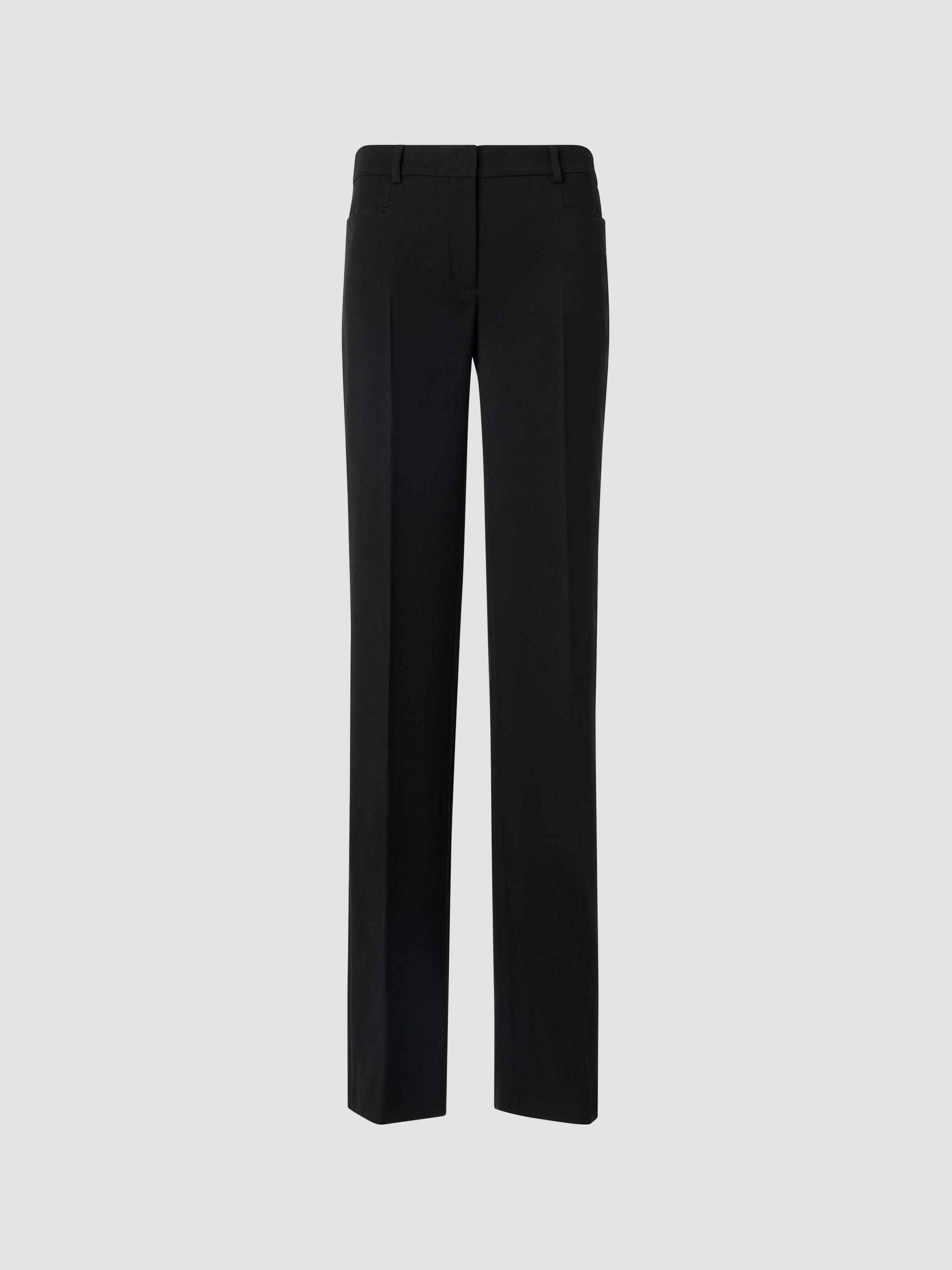 Akris punto Women's Mikka Virgin Wool Pants - Black | Thumbnail 6