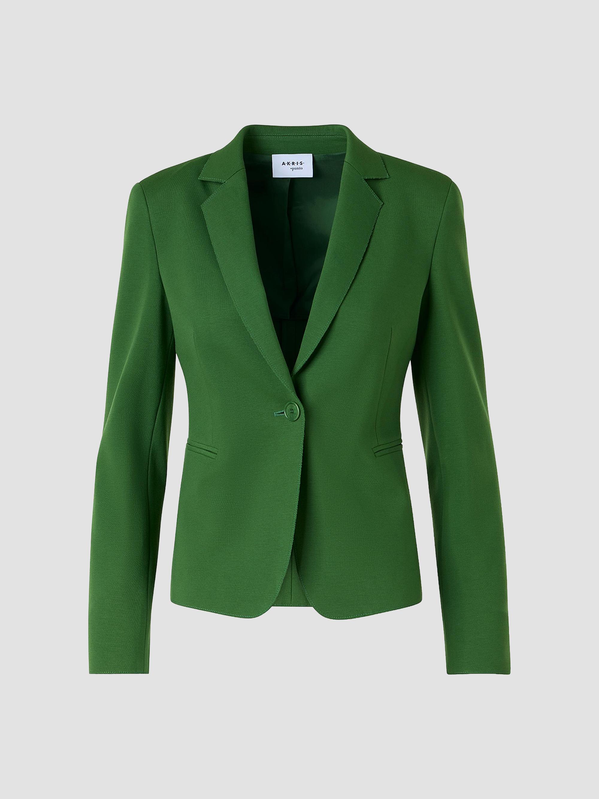Akris punto Women's Jersey One-Button Blazer - Green | Thumbnail 7