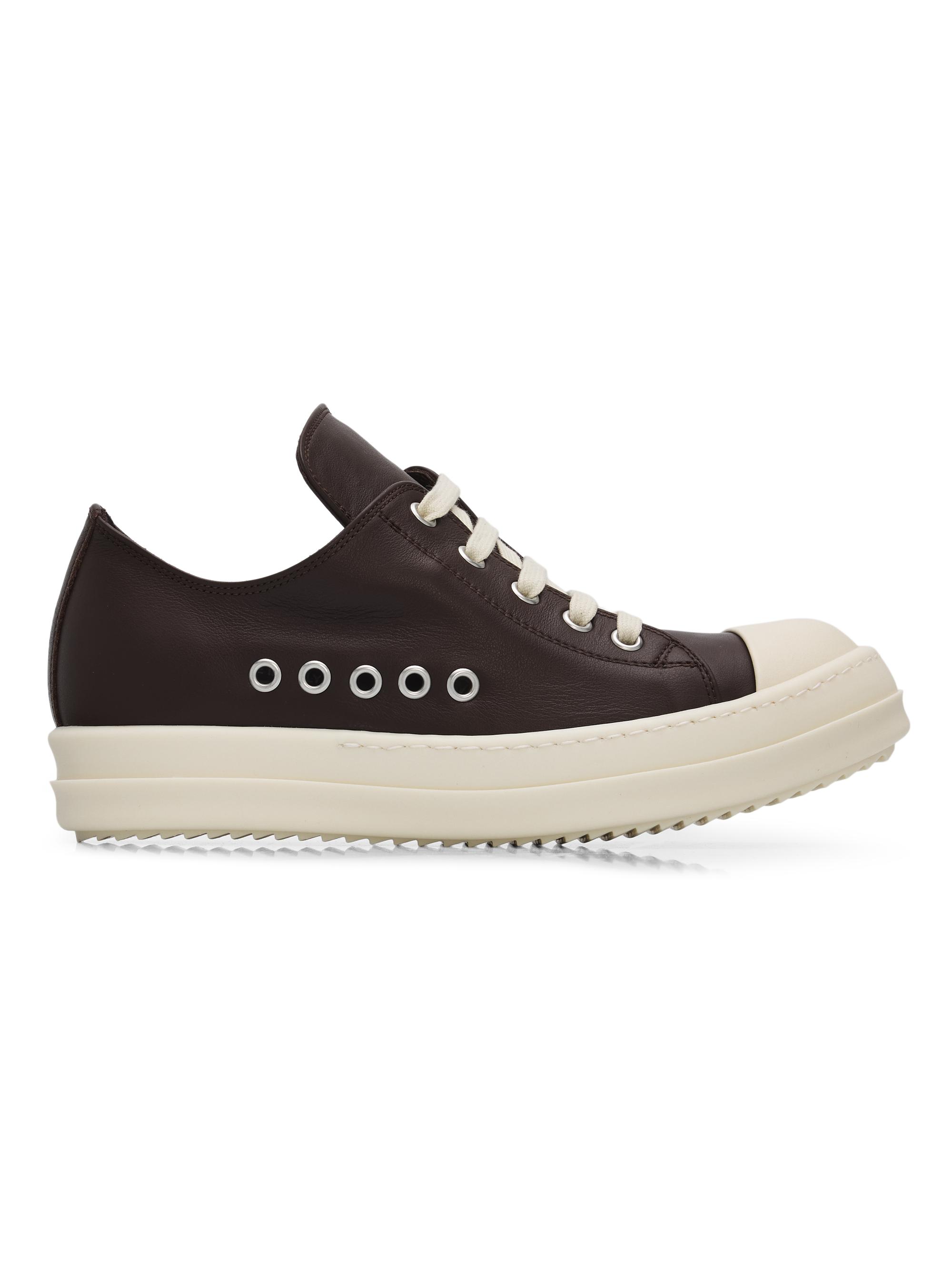 Rick Owens Leather Low-Top Sneakers | Saks Fifth Avenue