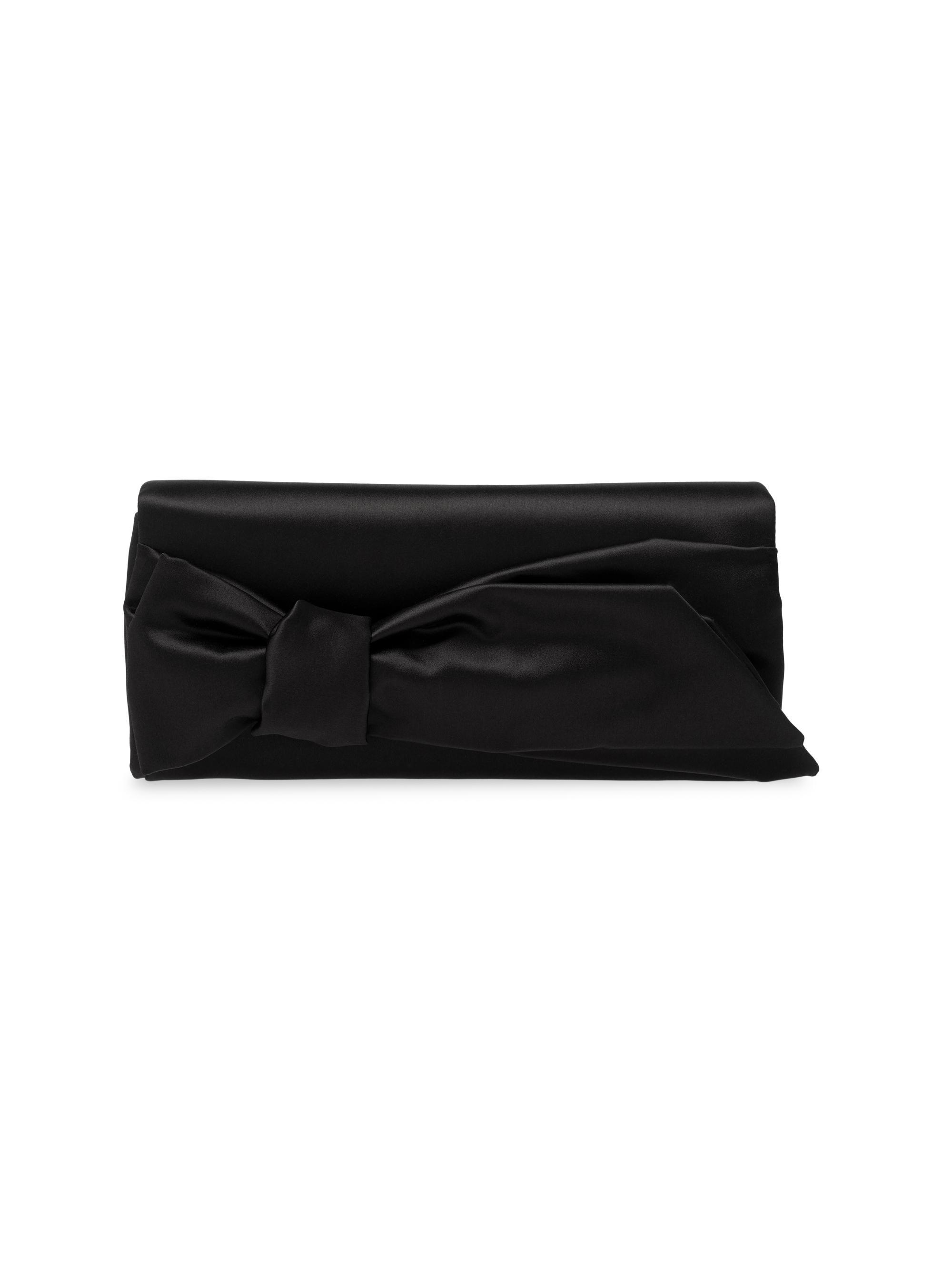 Carolina Herrera Women's Karlita Bow Satin Clutch - Herrera Red