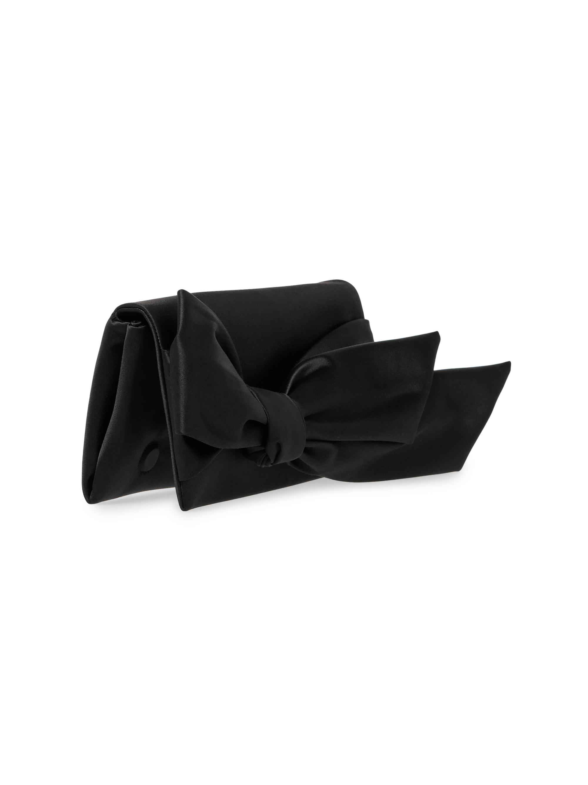 Carolina Herrera Women's Karlita Bow Satin Clutch - Herrera Red | Thumbnail 2
