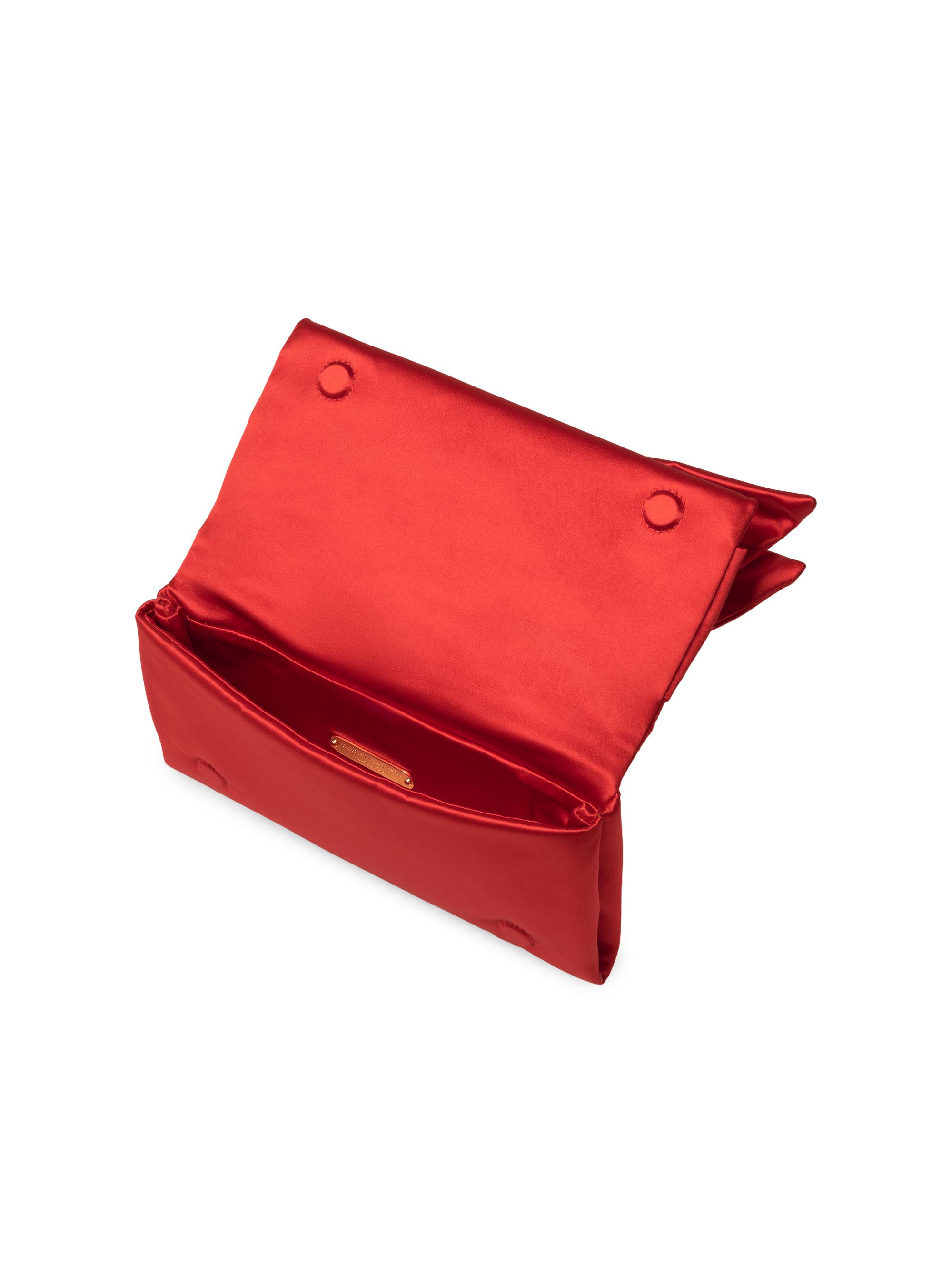 Carolina Herrera Women's Karlita Bow Satin Clutch - Herrera Red | Thumbnail 8