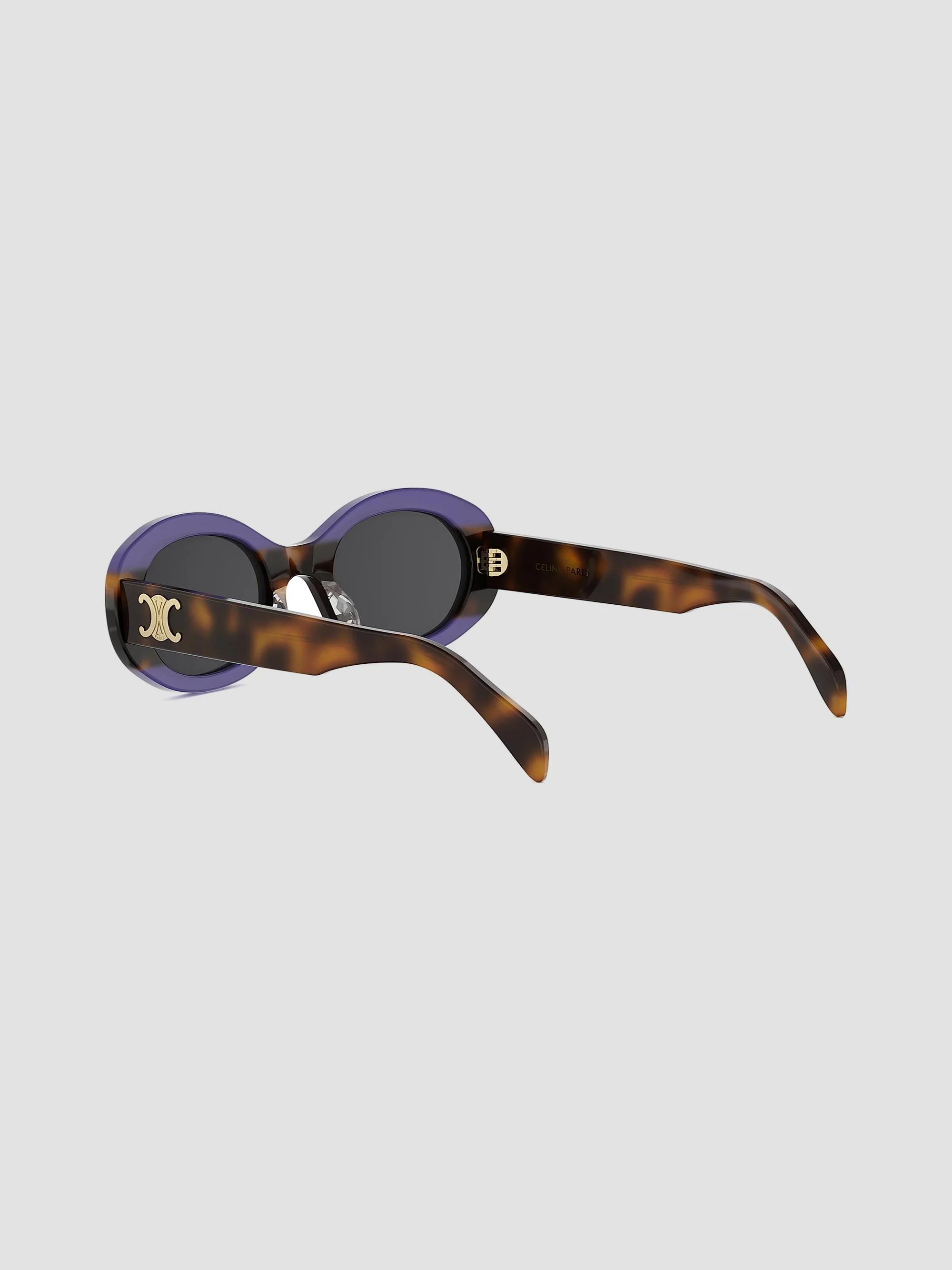 CELINE TRIOMPHE 50MM Logo Oval sunglasses | Saks Fifth Avenue