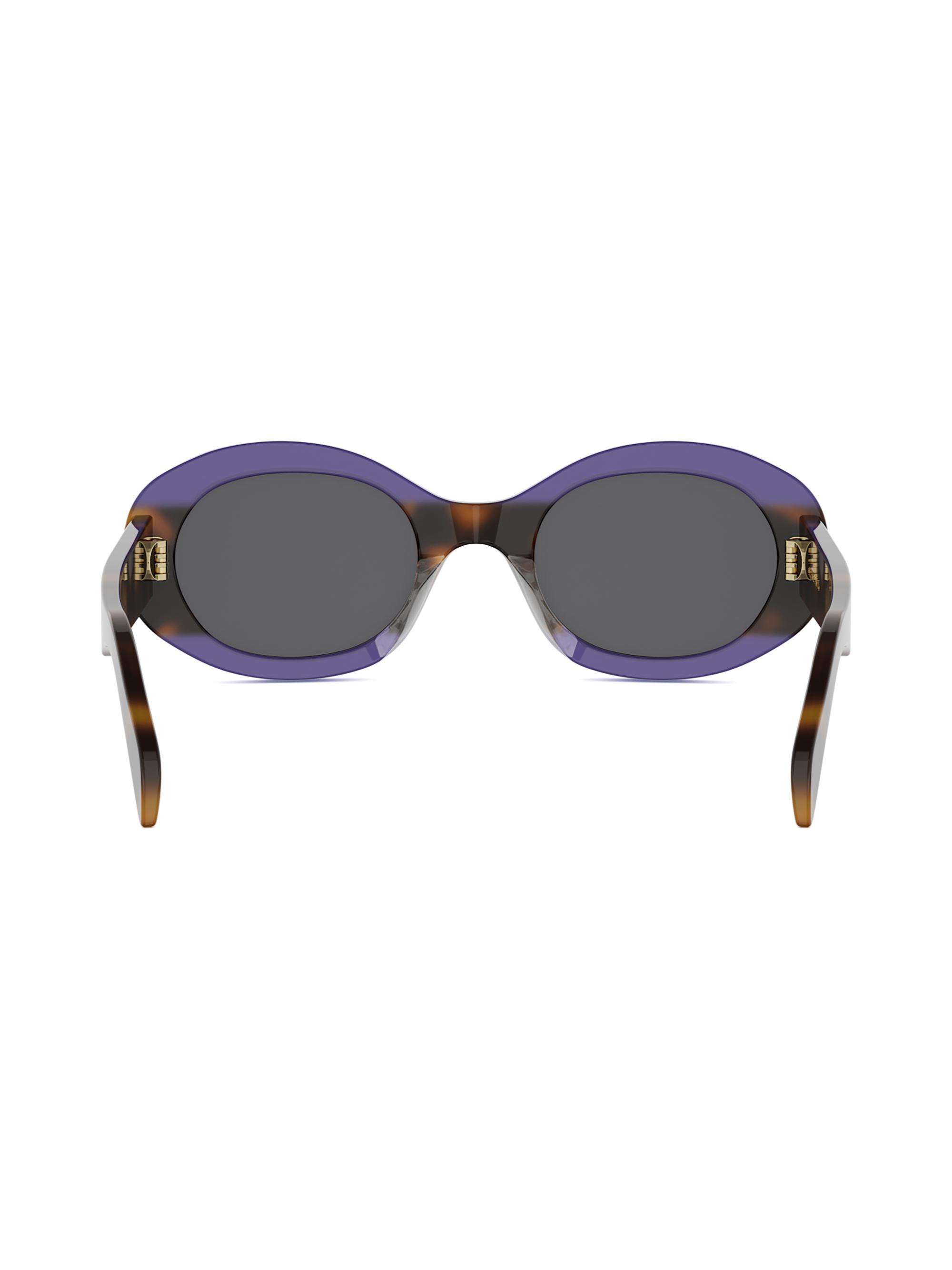CELINE TRIOMPHE 50MM Logo Oval sunglasses | Saks Fifth Avenue