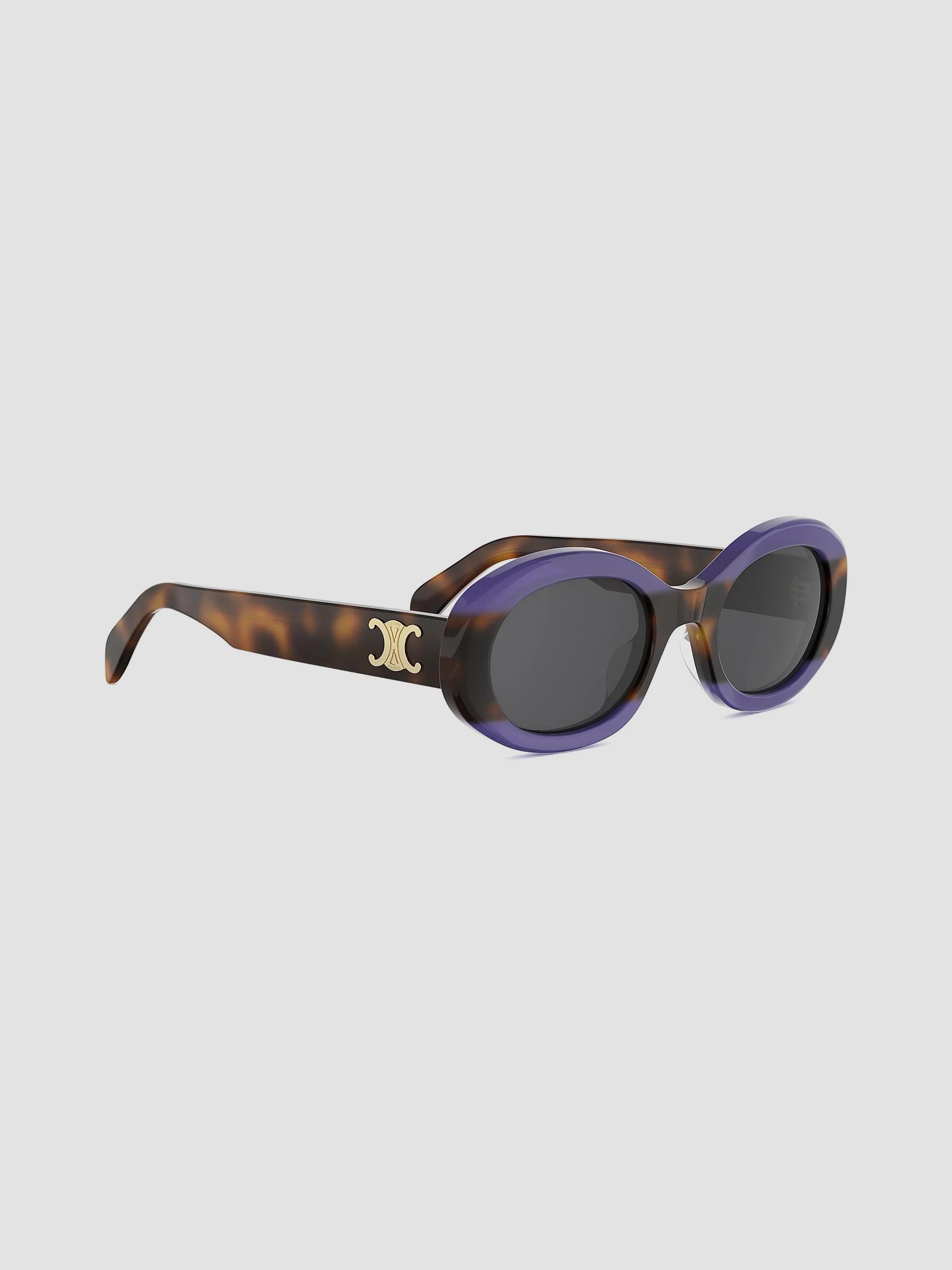 CELINE TRIOMPHE 50MM Logo Oval sunglasses | Saks Fifth Avenue