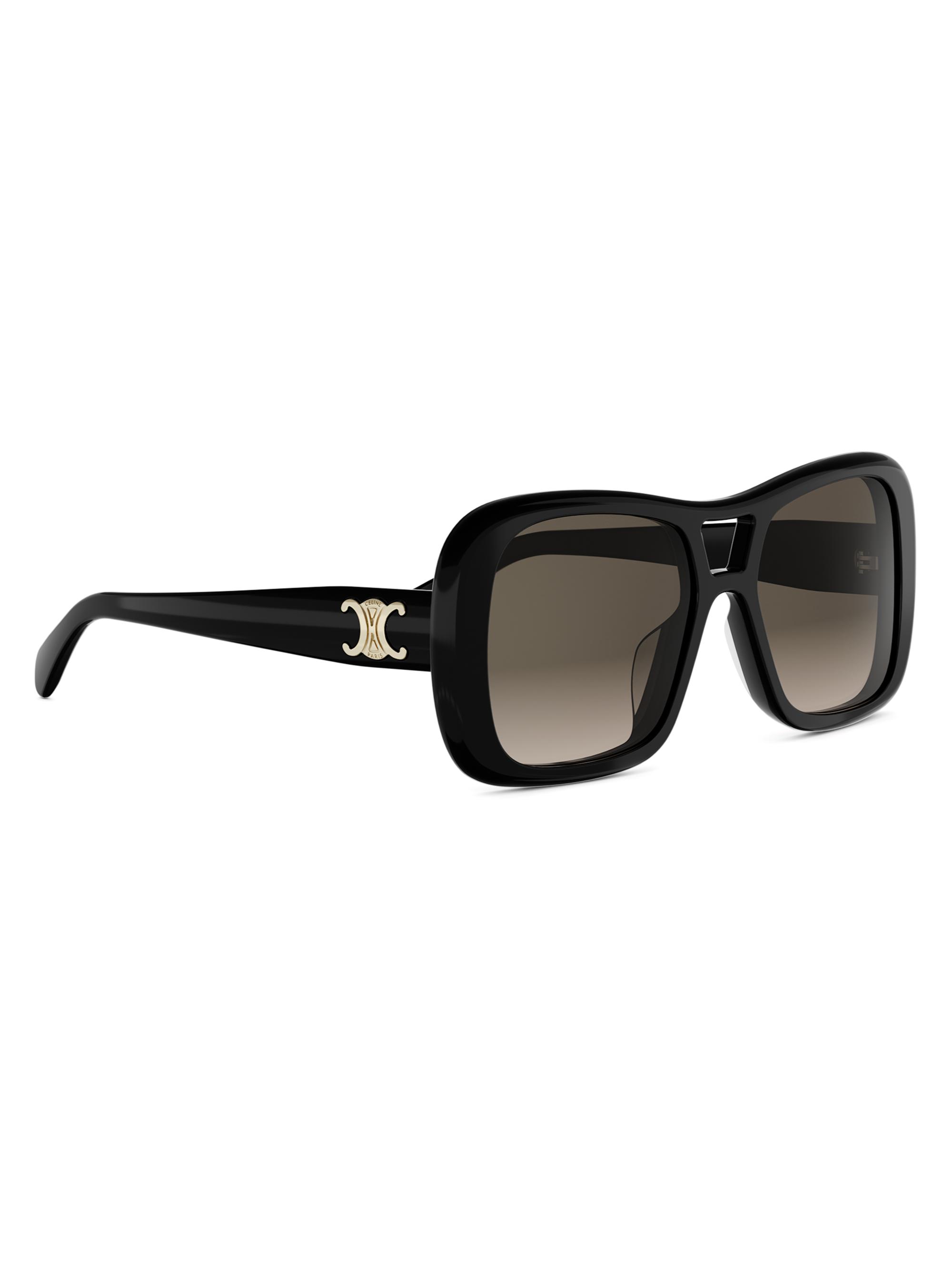 CELINE Triomphe 55MM Pilot Sunglasses | Saks Fifth Avenue