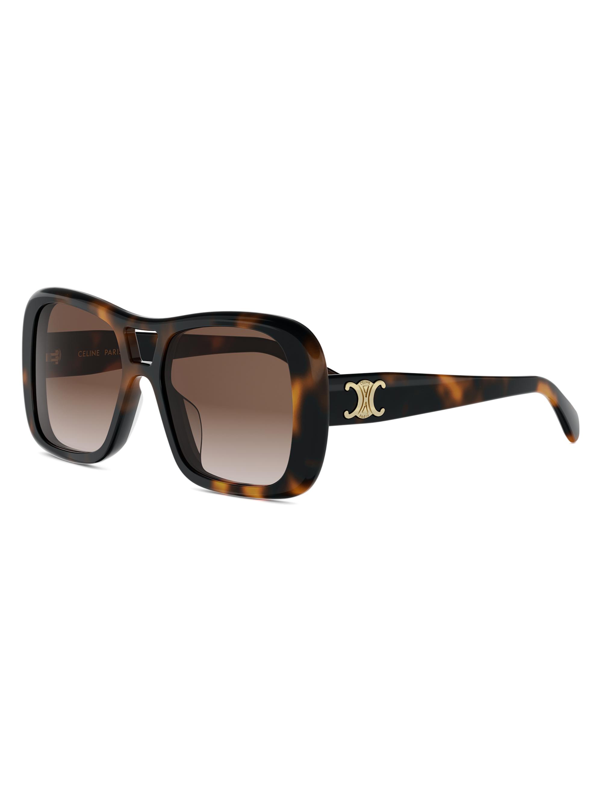 CELINE Women's Triomphe 55MM Pilot Sunglasses - Brown