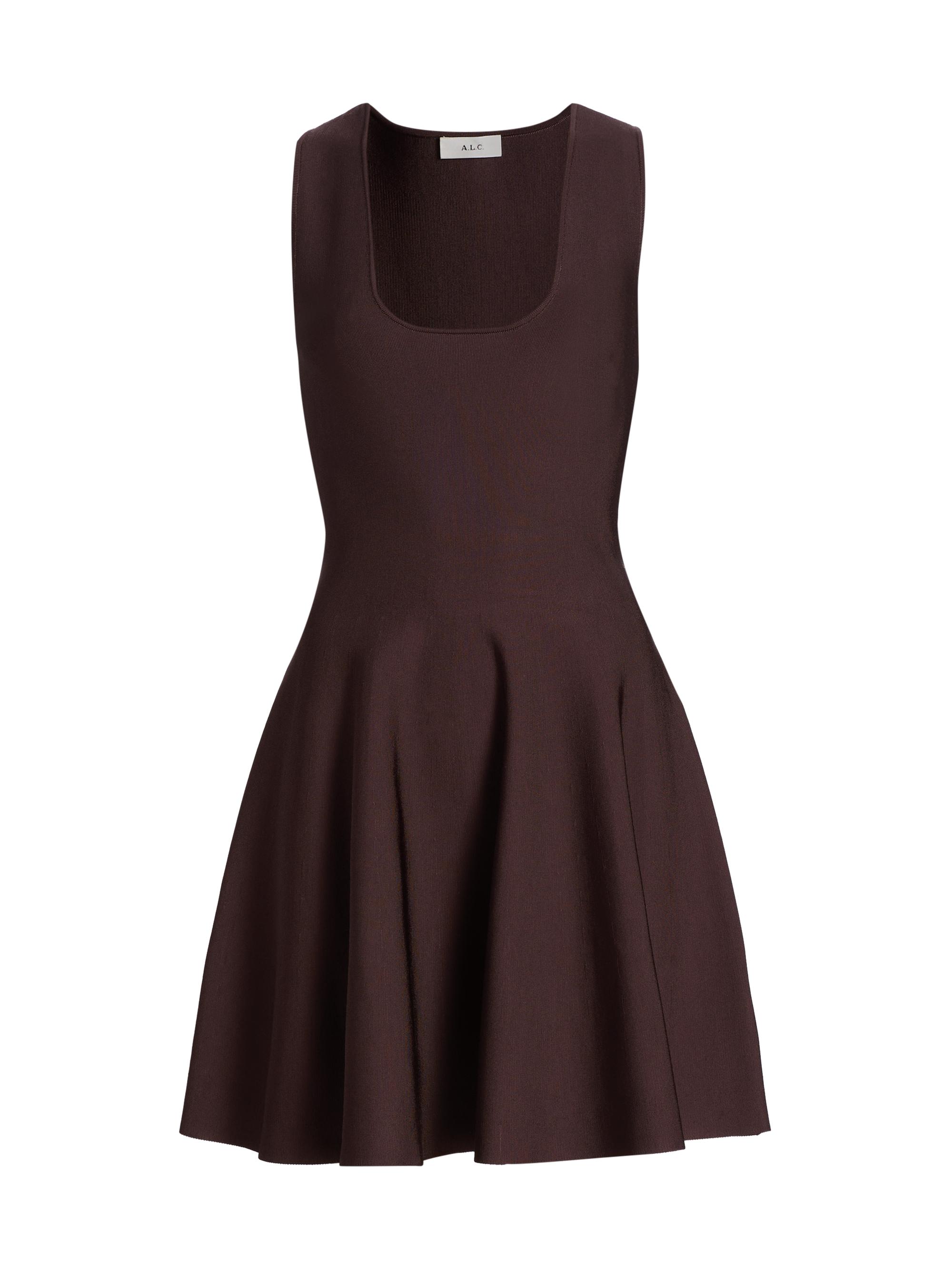 A.L.C. Women's Sera Sleeveless Minidress - Deepest Brown