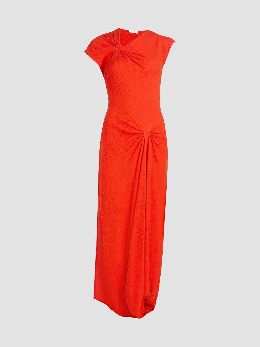 A.L.C. Willa Knotted Crepe Maxi Dress | Saks Fifth Avenue