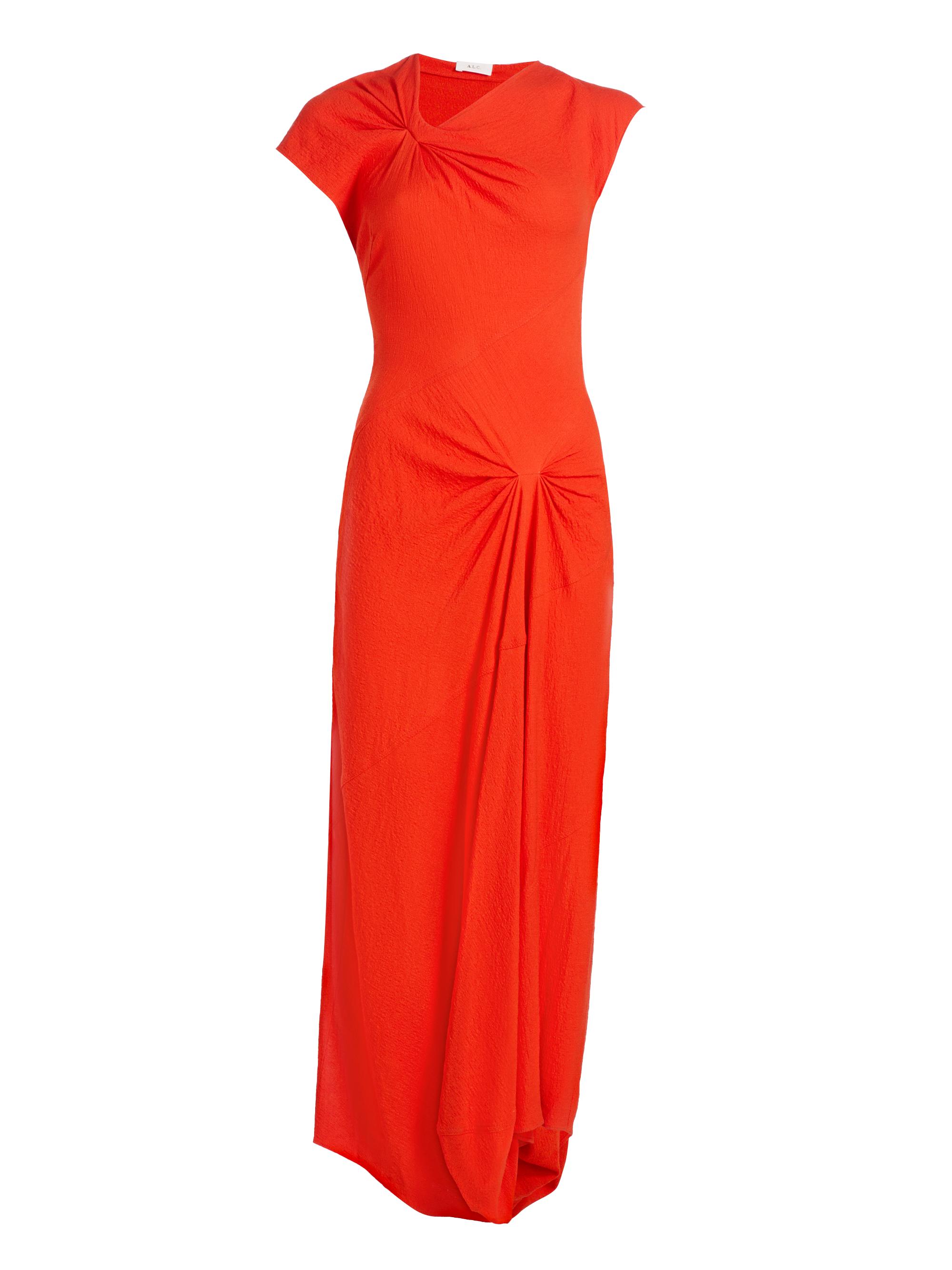 Willa Knotted Crepe Maxi Dress