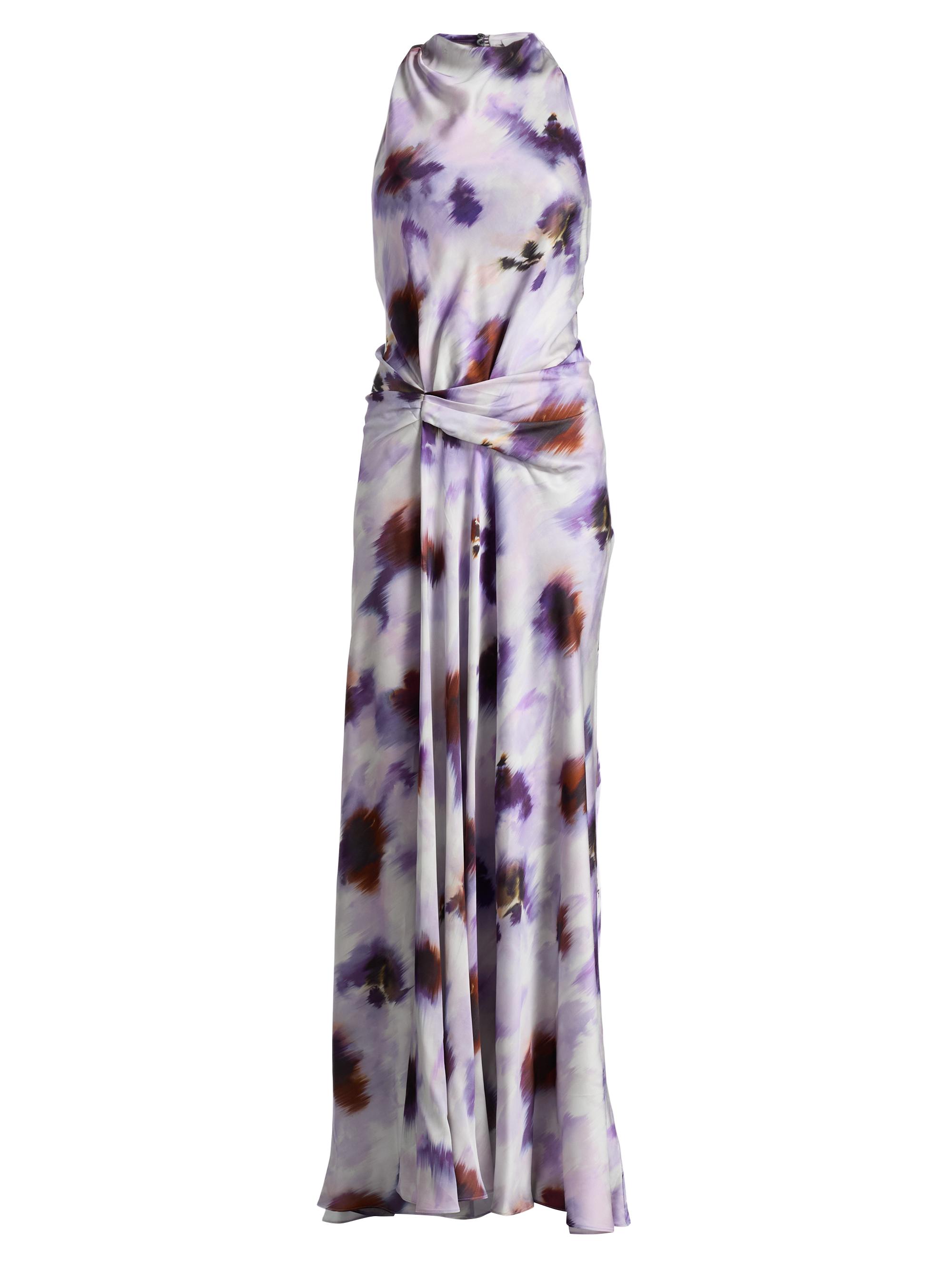 A.L.C. Women's Skylar Abstract-Print Gown - Lilac Multi